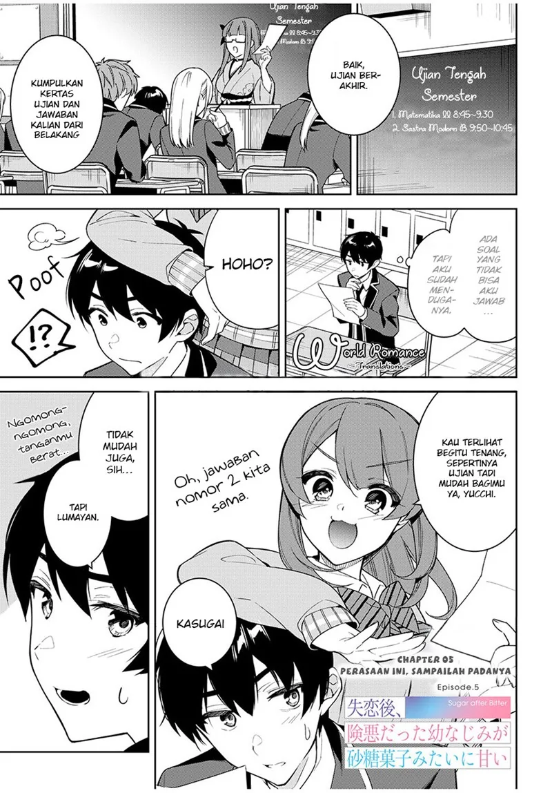 Halaman 3 — Shitsurengo, Kenaku datta Osananajimi ga Satougashi Mitai ni Amai Chapter 5