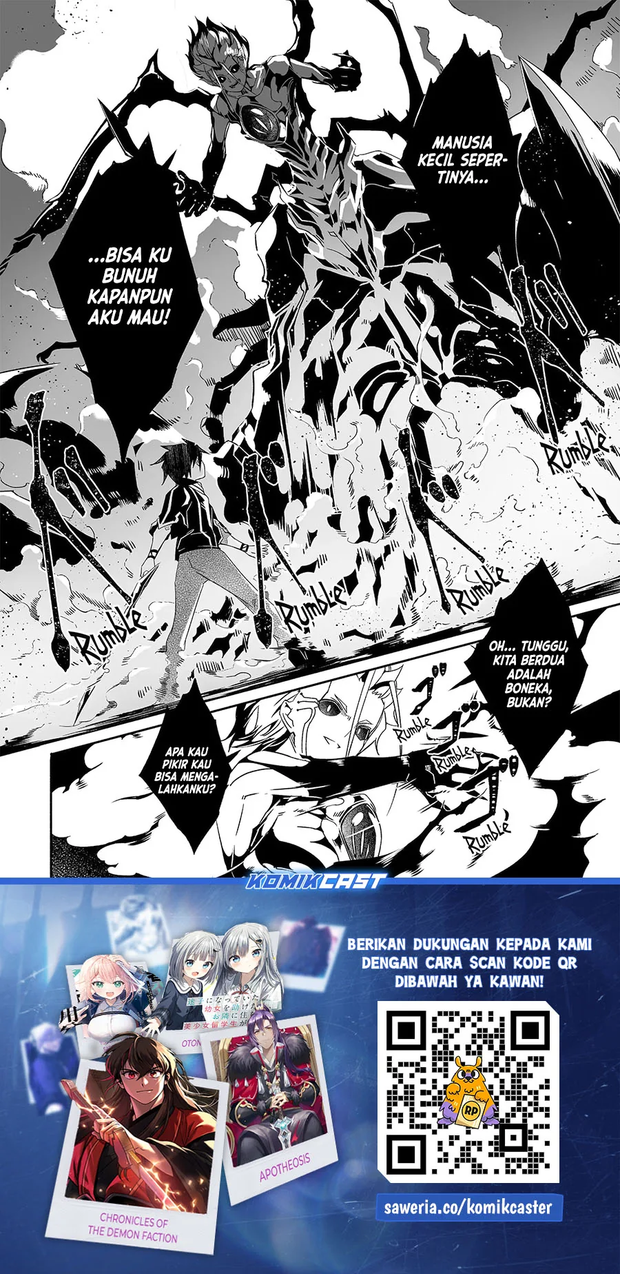 Halaman 11 — Bouken ni, Tsuitekonaide Okaasan!: Chouka Hogo na Saikyou Dragon ni Sodaterareta Musuko, Hahaoya Douhan de Boukensha ni Naru Chapter 24.1