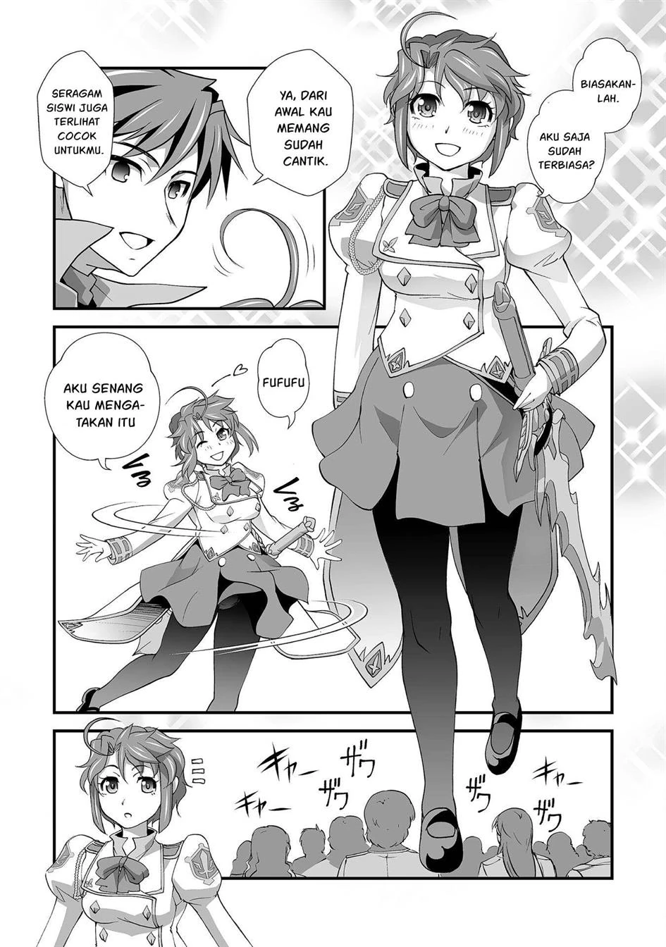 Halaman 12 — Kuchidome no Gohoubi wa Dansou Otome to Ichaero desu! Chapter 22