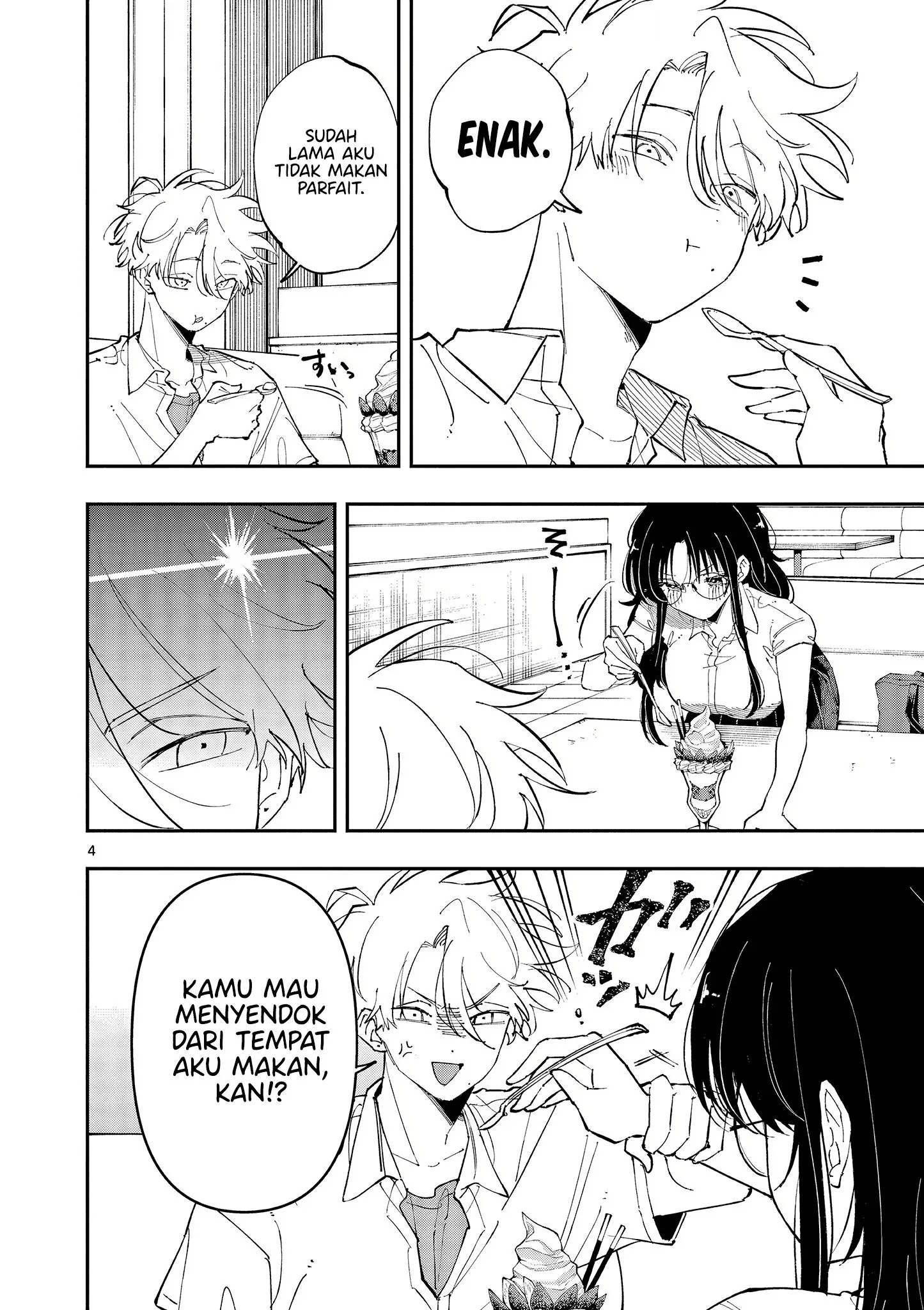 Halaman 4 — Tonari no Seki no Yatsu ga Souiu Me de Mitekuru Chapter 40