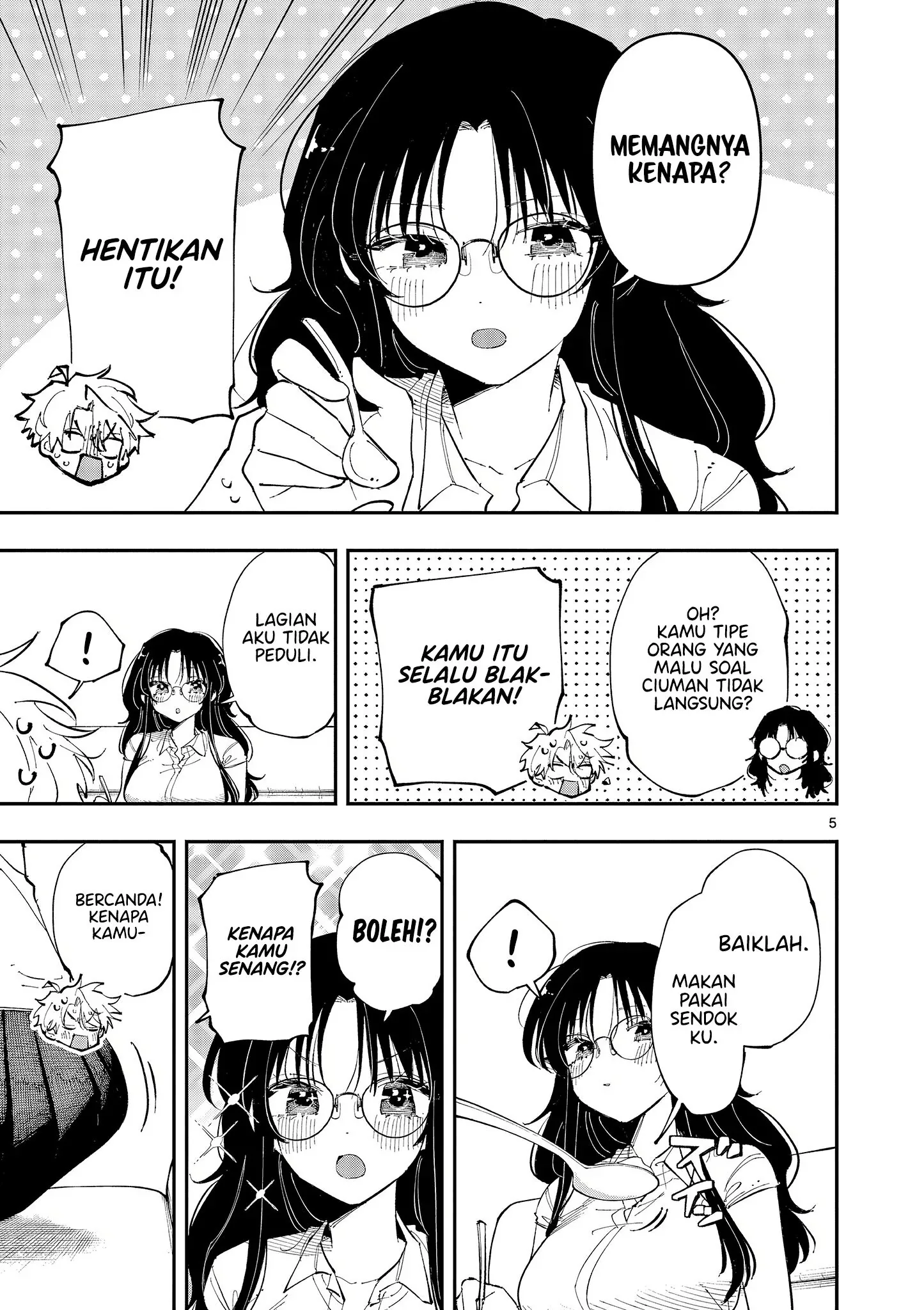 Halaman 5 — Tonari no Seki no Yatsu ga Souiu Me de Mitekuru Chapter 40