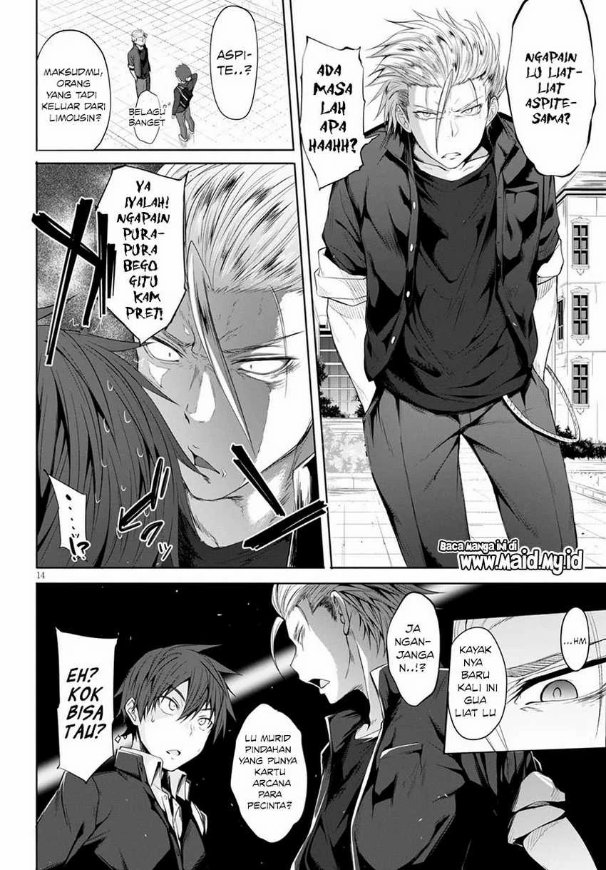 Halaman 20 — Maou Gakuen no Hangyakusha: Jinrui Hatsu no Maou Kouhou, Kenzoku Shoujo to Ouza wo Mezashite Nariagaru Chapter 1