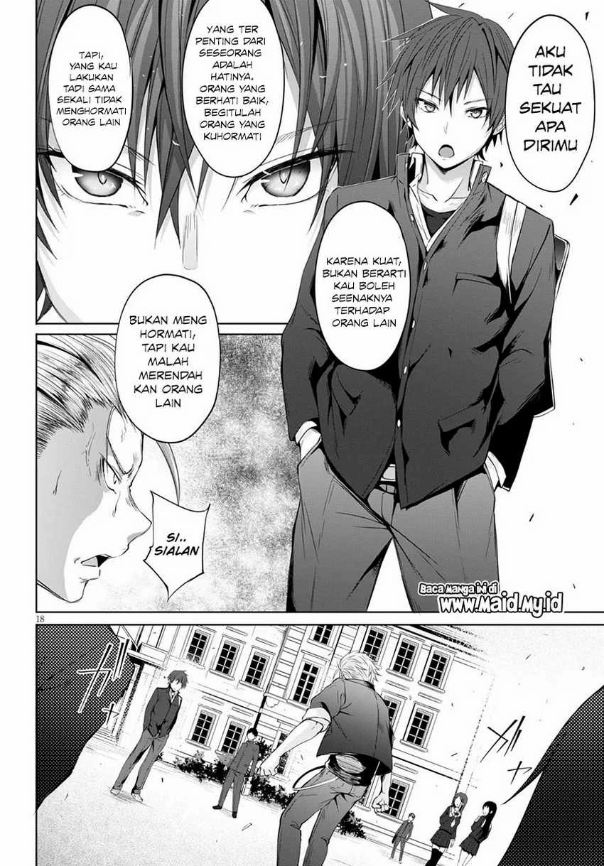 Halaman 24 — Maou Gakuen no Hangyakusha: Jinrui Hatsu no Maou Kouhou, Kenzoku Shoujo to Ouza wo Mezashite Nariagaru Chapter 1