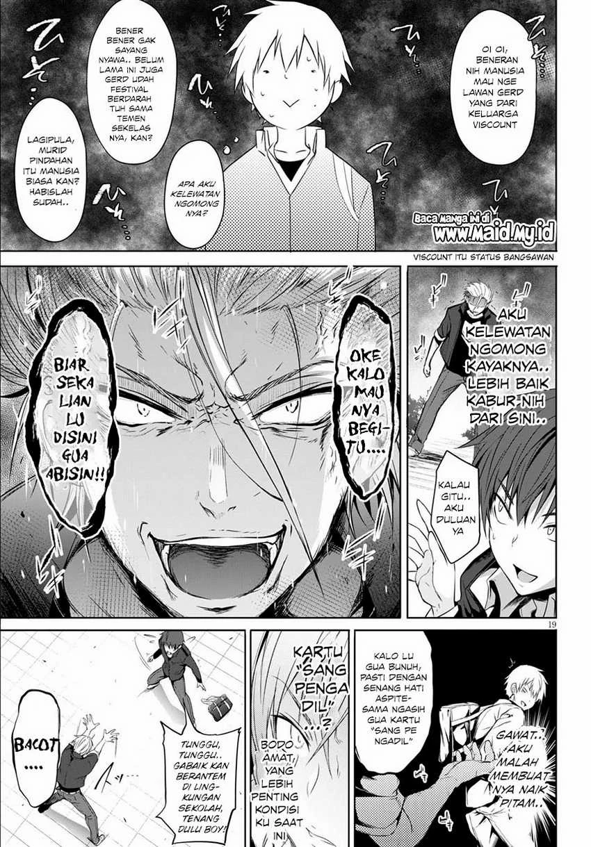 Halaman 25 — Maou Gakuen no Hangyakusha: Jinrui Hatsu no Maou Kouhou, Kenzoku Shoujo to Ouza wo Mezashite Nariagaru Chapter 1
