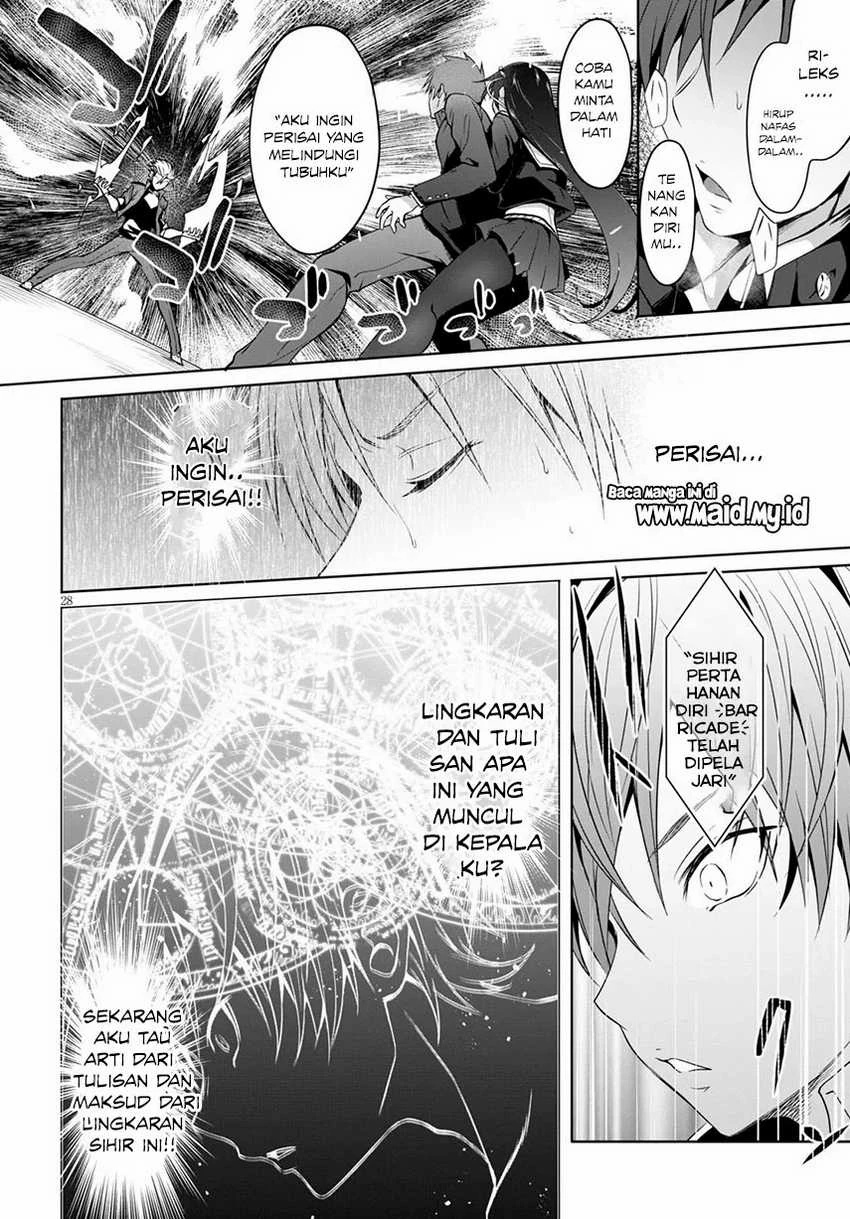 Halaman 34 — Maou Gakuen no Hangyakusha: Jinrui Hatsu no Maou Kouhou, Kenzoku Shoujo to Ouza wo Mezashite Nariagaru Chapter 1