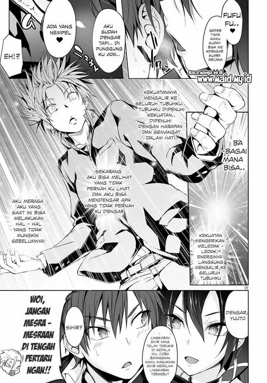 Halaman 35 — Maou Gakuen no Hangyakusha: Jinrui Hatsu no Maou Kouhou, Kenzoku Shoujo to Ouza wo Mezashite Nariagaru Chapter 1