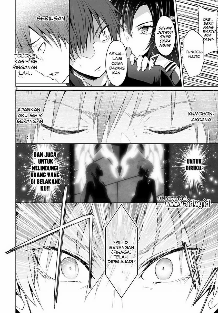 Halaman 40 — Maou Gakuen no Hangyakusha: Jinrui Hatsu no Maou Kouhou, Kenzoku Shoujo to Ouza wo Mezashite Nariagaru Chapter 1