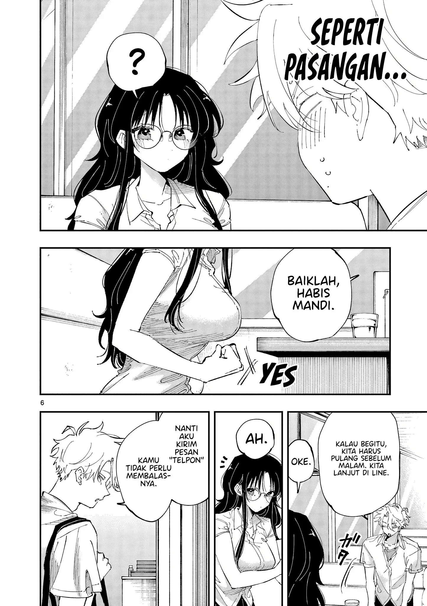 Halaman 6 — Tonari no Seki no Yatsu ga Souiu Me de Mitekuru Chapter 42