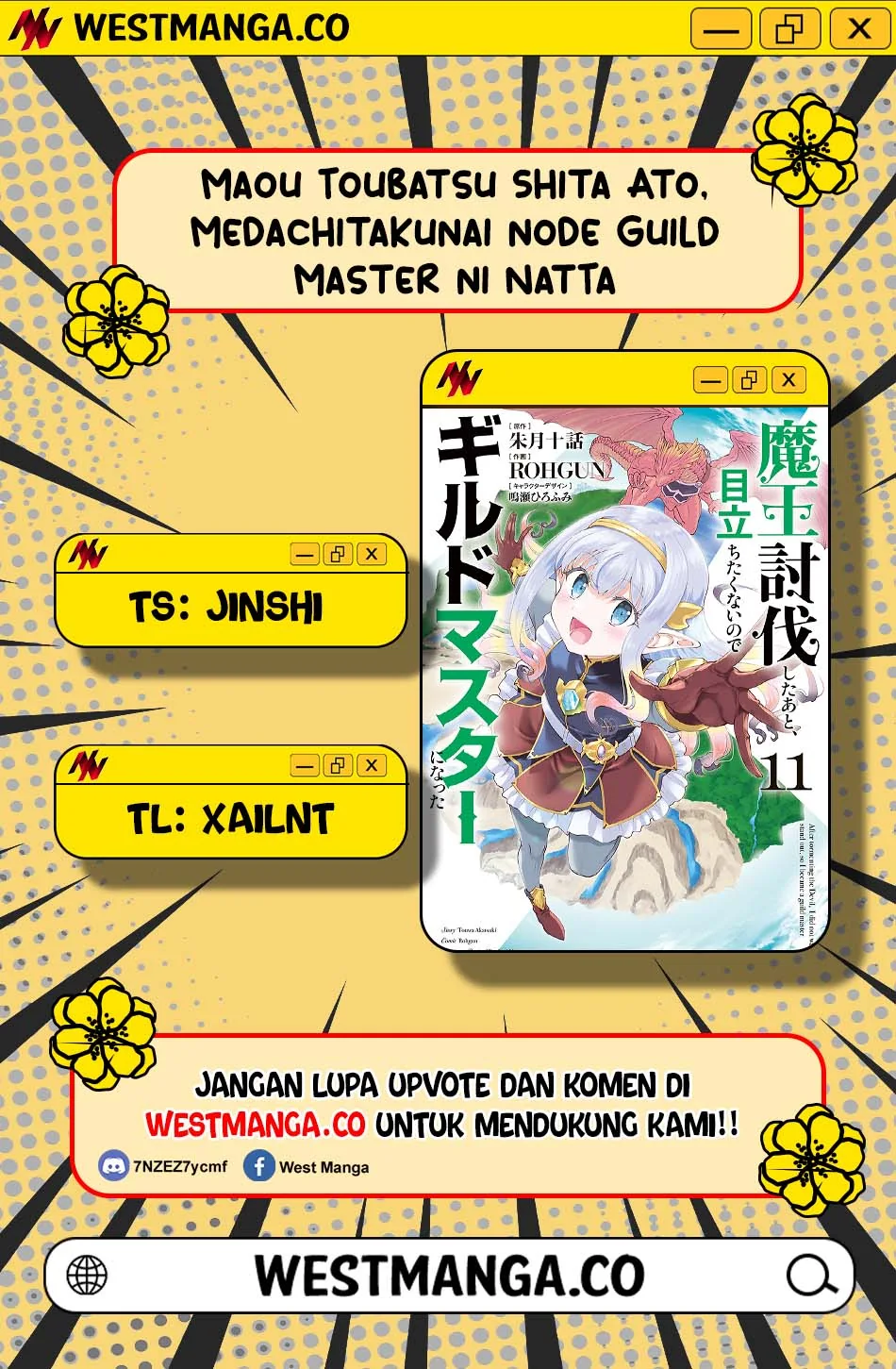 Halaman 3 — Maou Toubatsu shita Ato, Medachitakunai node Guild Master ni Natta Chapter 73