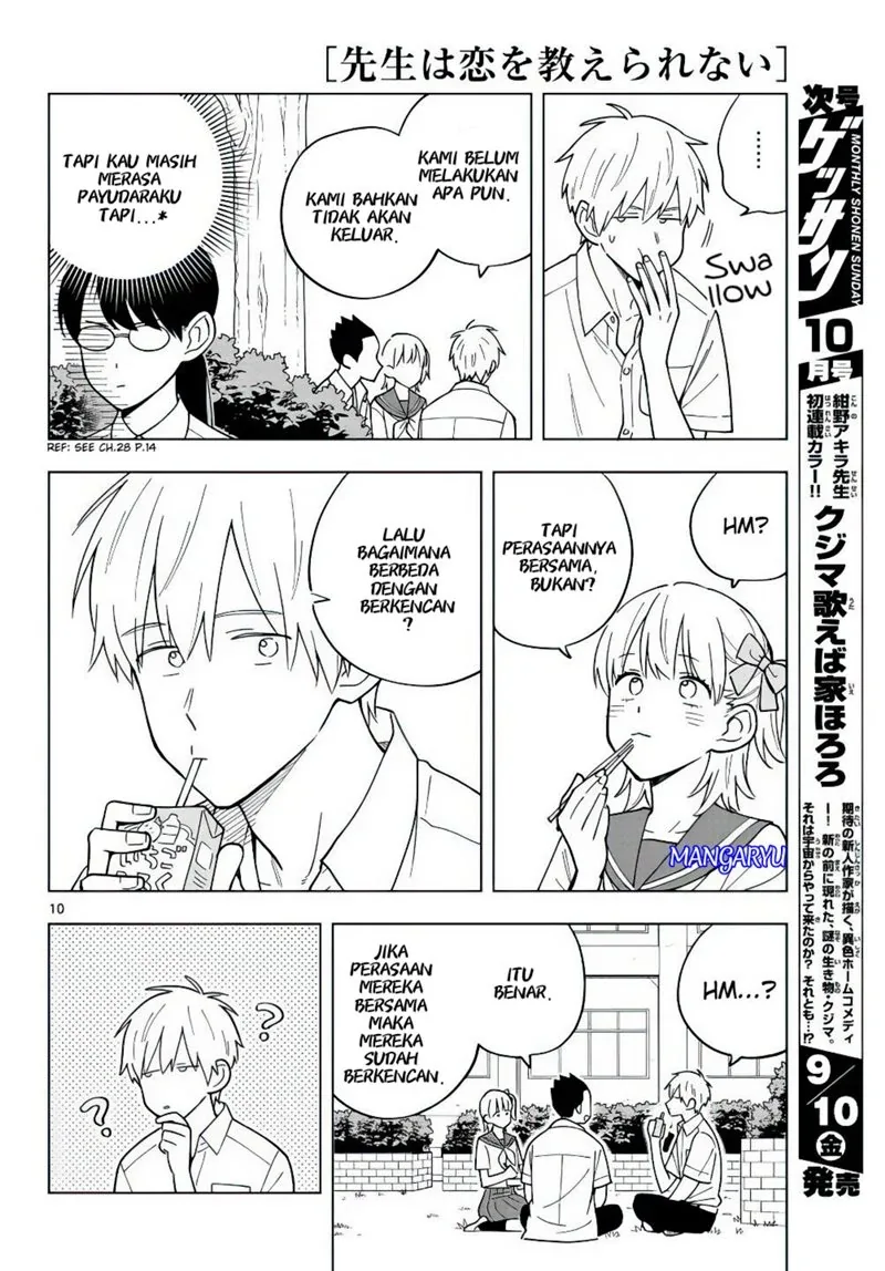 Halaman 9 — Sensei wa Koi wo Oshierarenai Chapter 40