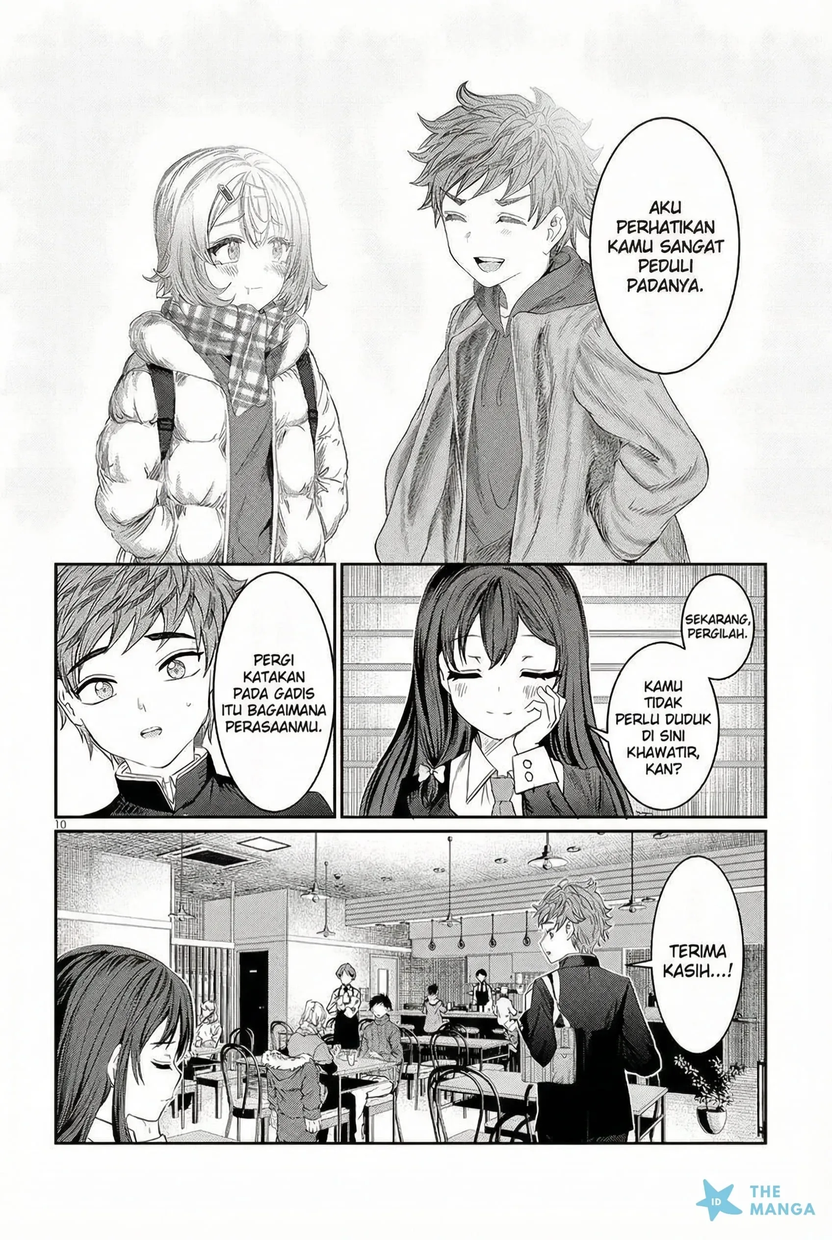 Halaman 9 — Kimi wa Yakamashi Tojite yo Kuchi wo! Chapter 46