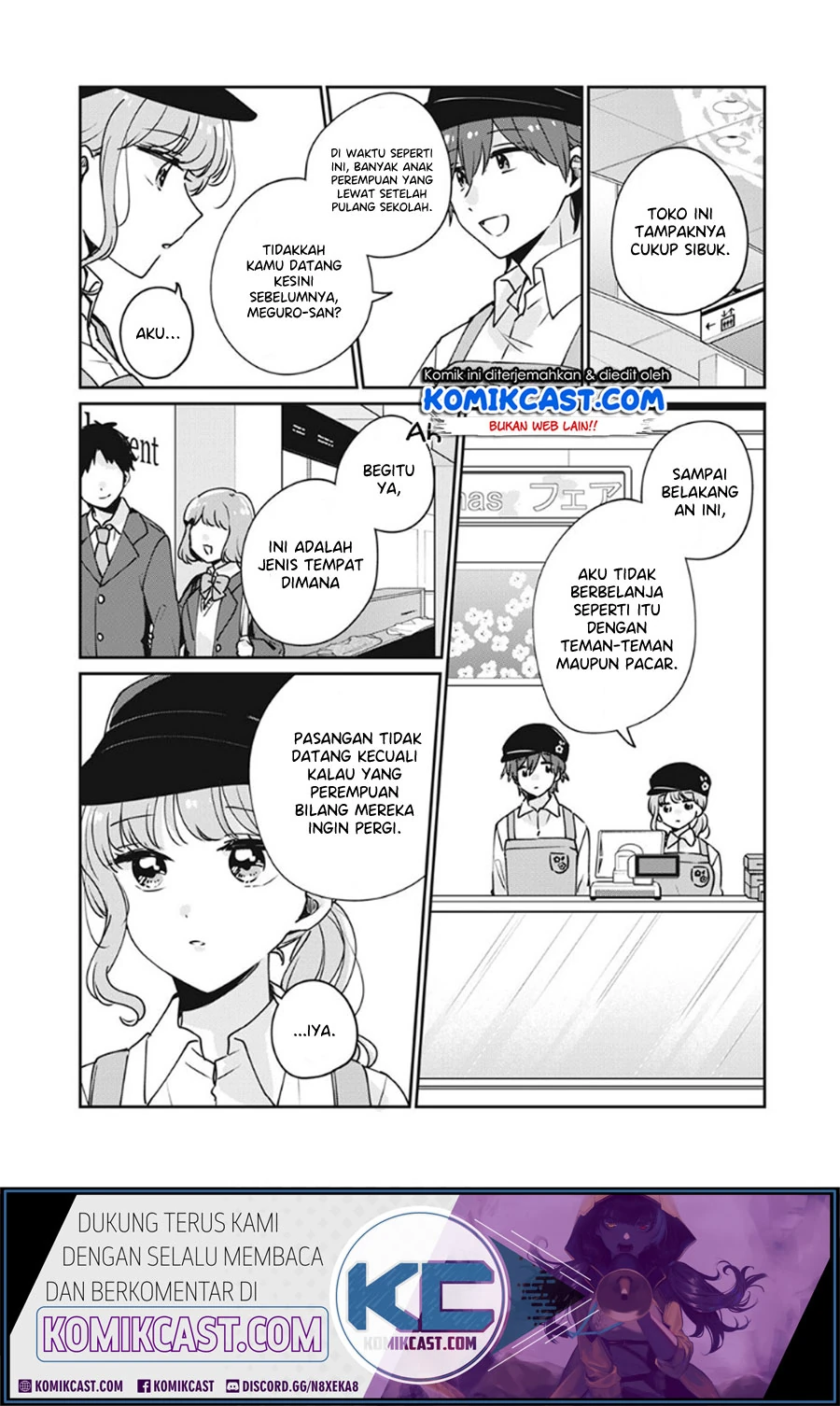 Halaman 3 — Meguro-san wa Hajimete ja Nai Chapter 34