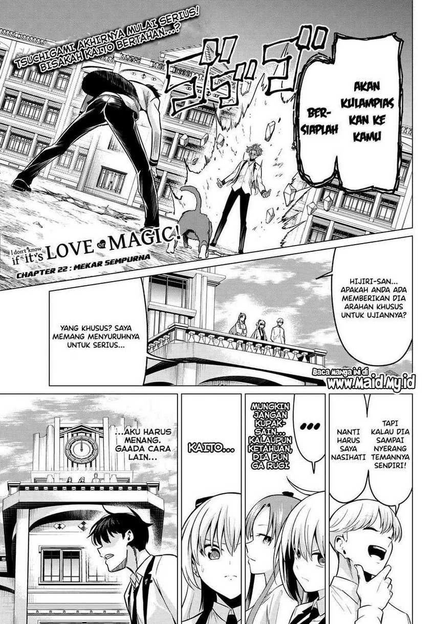 Halaman 3 — Koi ka Mahou ka Wakaranai! Chapter 22