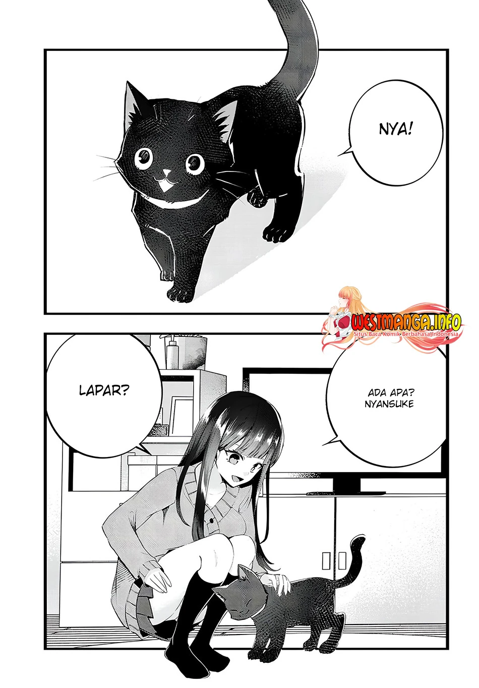 Halaman 3 — Chiteki de Cool na Kouhai Bijo, Ore no Kaineko ni Naru Chapter 15