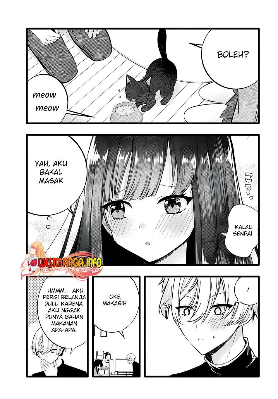 Halaman 5 — Chiteki de Cool na Kouhai Bijo, Ore no Kaineko ni Naru Chapter 15