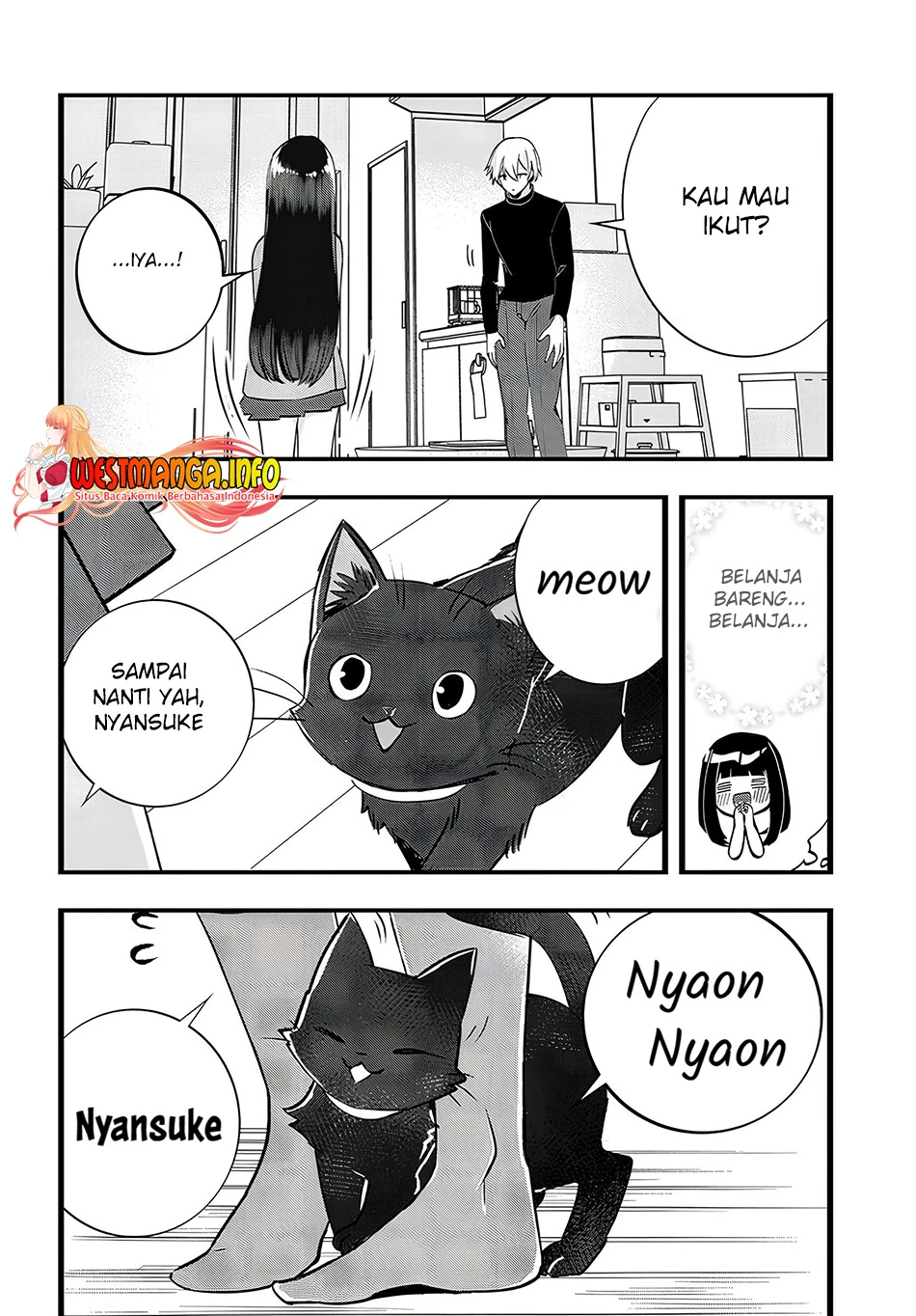 Halaman 6 — Chiteki de Cool na Kouhai Bijo, Ore no Kaineko ni Naru Chapter 15