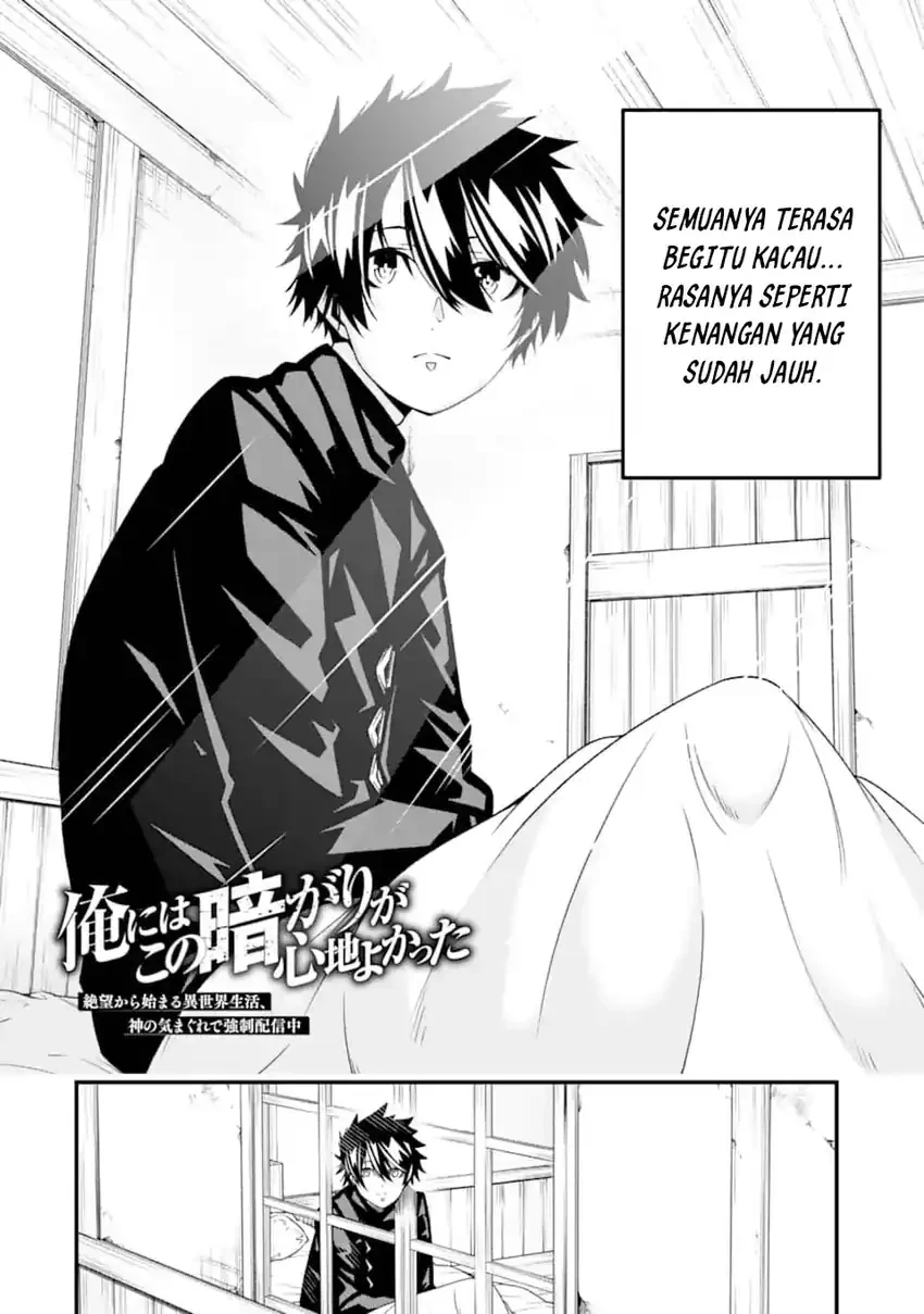 Halaman 3 — Ore ni wa Kono Kuragari ga Kokochi Yokatta: Zetsubou kara Hajimaru Isekai Seikatsu, Kami no Kimagure de Kyousei Haishinchuu Chapter 31