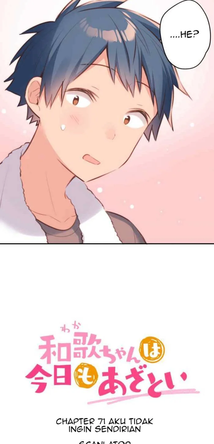 Halaman 3 — Waka-chan Is Flirty Again Chapter 71