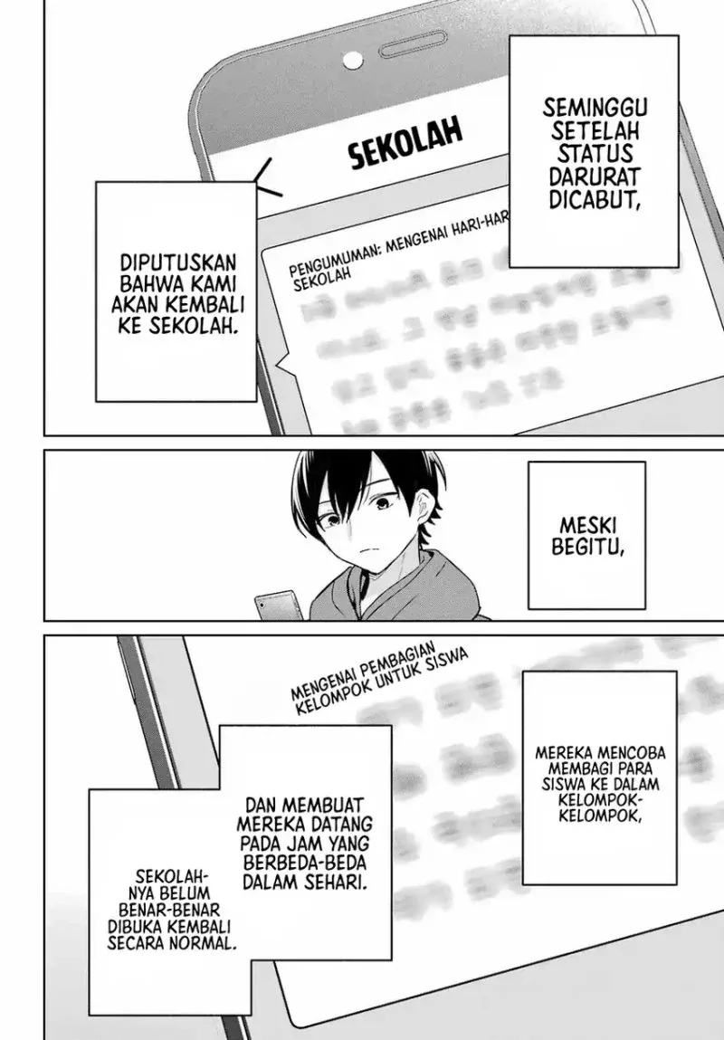 Halaman 13 — Remote Jugyou ni Nattara Class 1 no Bishoujo to Doukyo suru Koto ni Natta Chapter 20.1