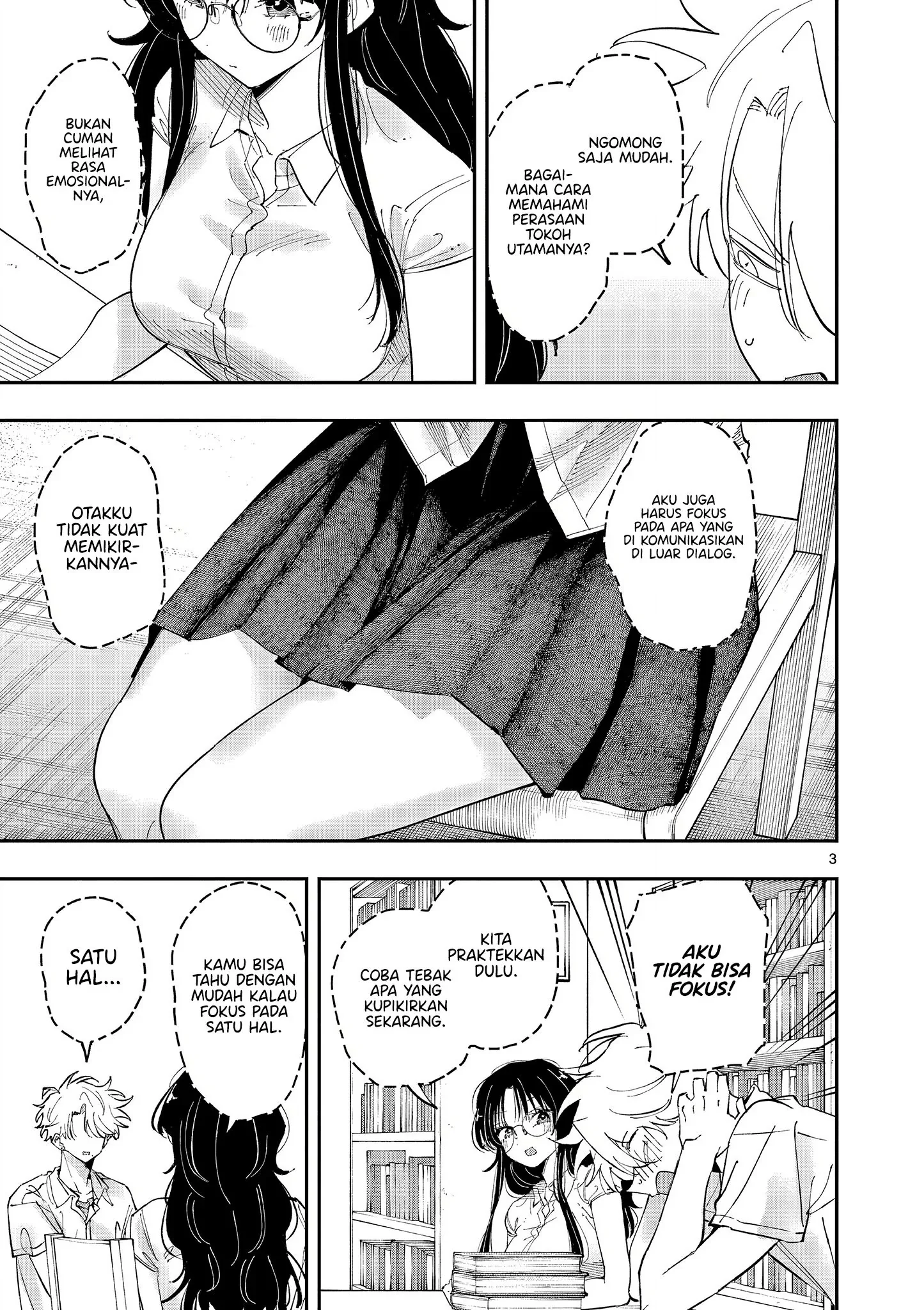 Halaman 3 — Tonari no Seki no Yatsu ga Souiu Me de Mitekuru Chapter 38