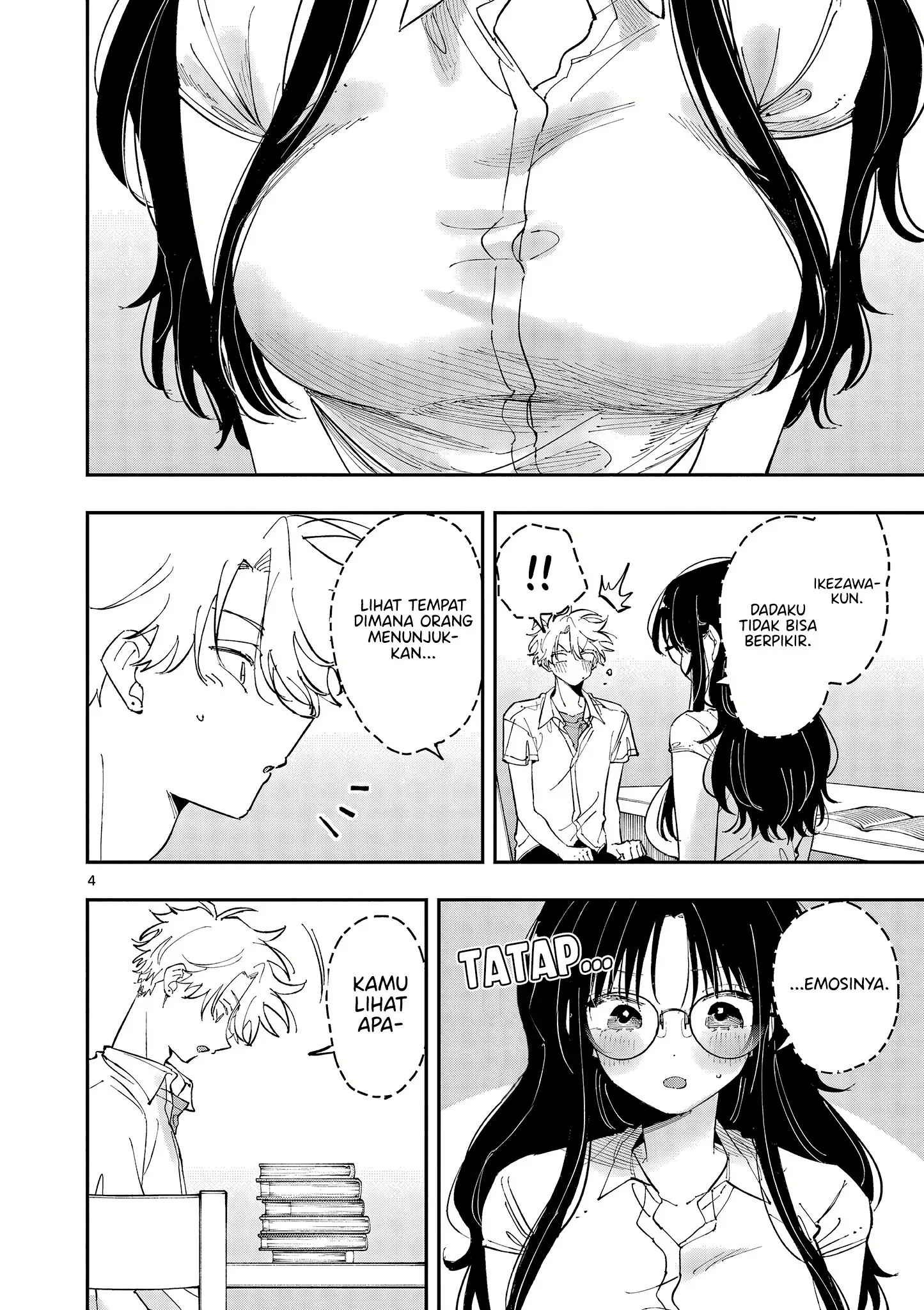 Halaman 4 — Tonari no Seki no Yatsu ga Souiu Me de Mitekuru Chapter 38