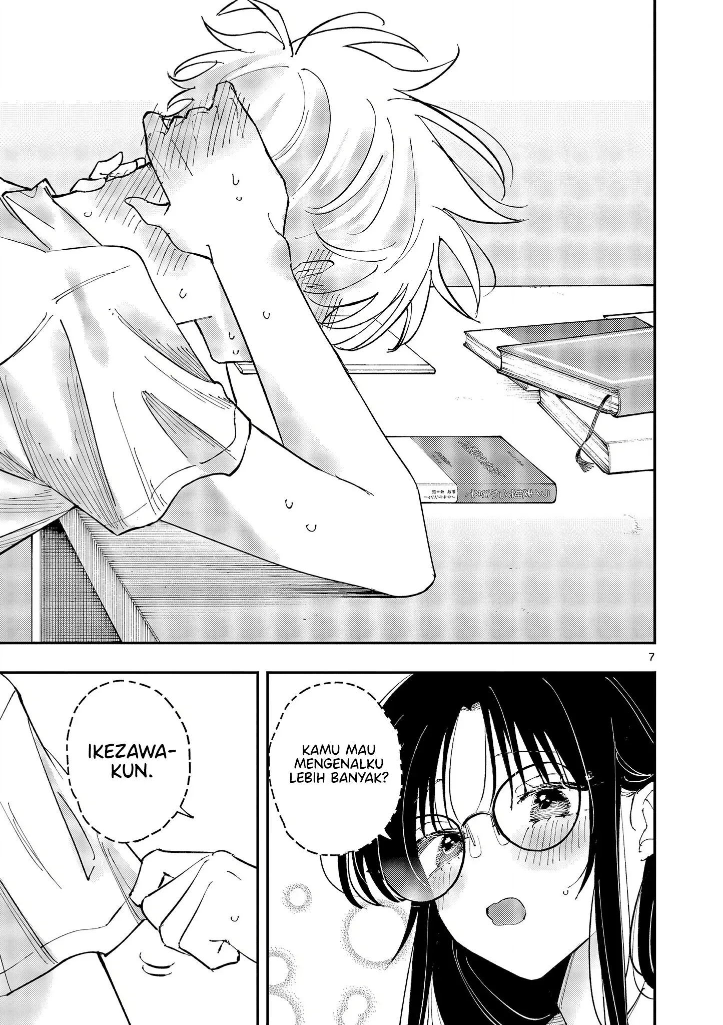 Halaman 7 — Tonari no Seki no Yatsu ga Souiu Me de Mitekuru Chapter 38