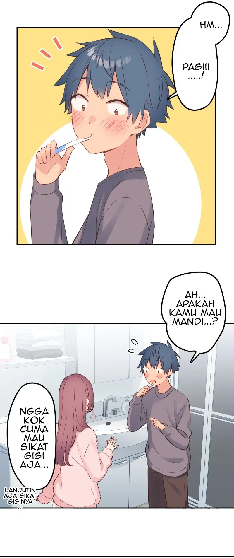Halaman 36 — Waka-chan Is Flirty Again Chapter 154