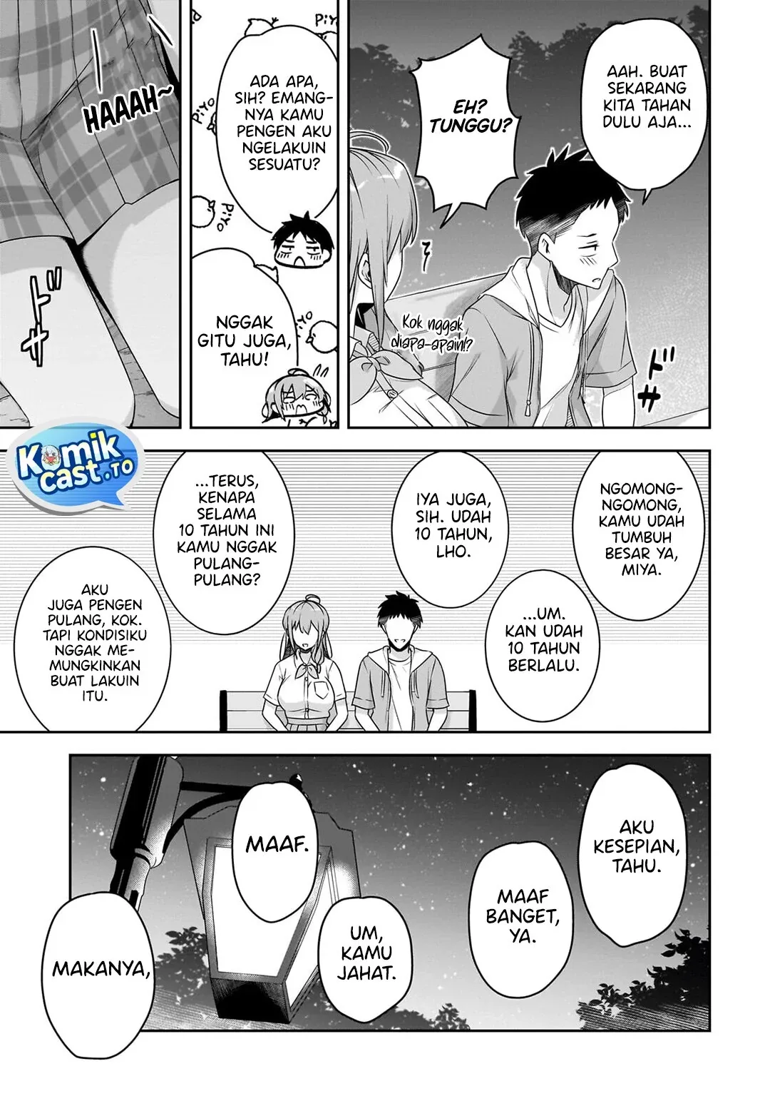 Halaman 7 — 10-nenburi ni Saikai shita Kusogaki wa Seijun Bishoujo JK ni Seichou shiteita Chapter 18.2