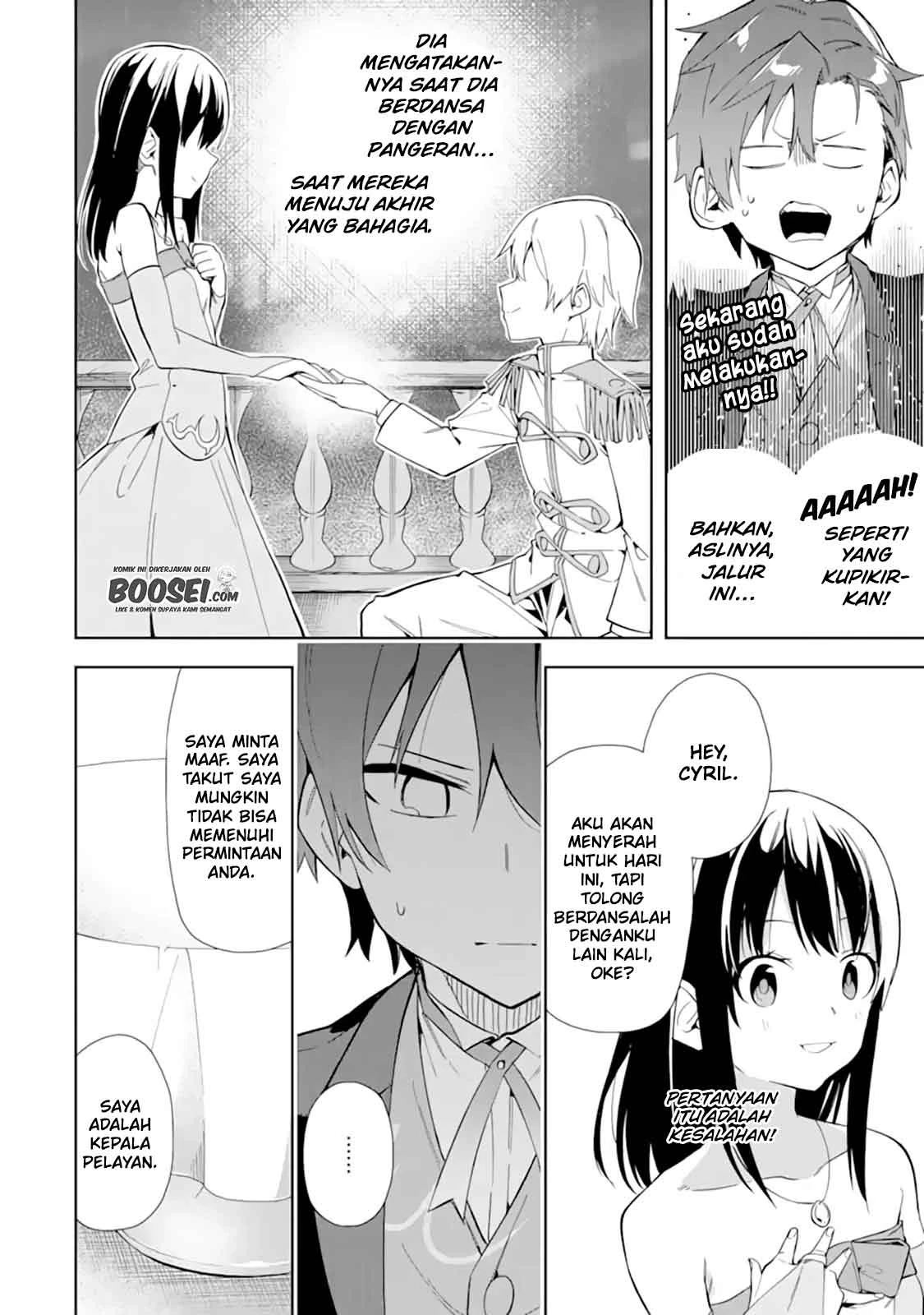 Halaman 21 — Akuyaku Reijou no Shitsuji-sama: Hametsu Flag wa Ore ga Tsubusasete Itadakimasu Chapter 9