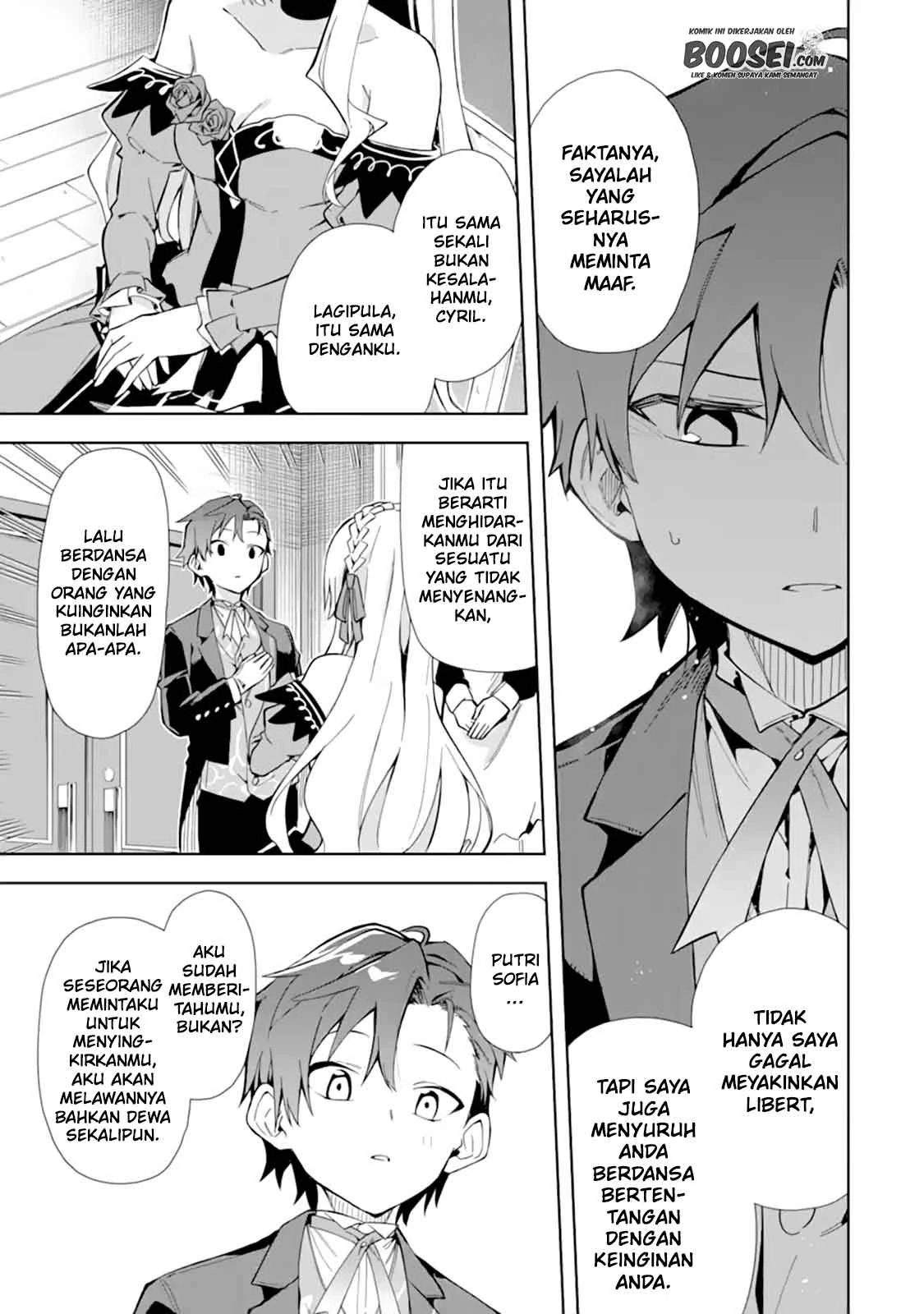 Halaman 28 — Akuyaku Reijou no Shitsuji-sama: Hametsu Flag wa Ore ga Tsubusasete Itadakimasu Chapter 9