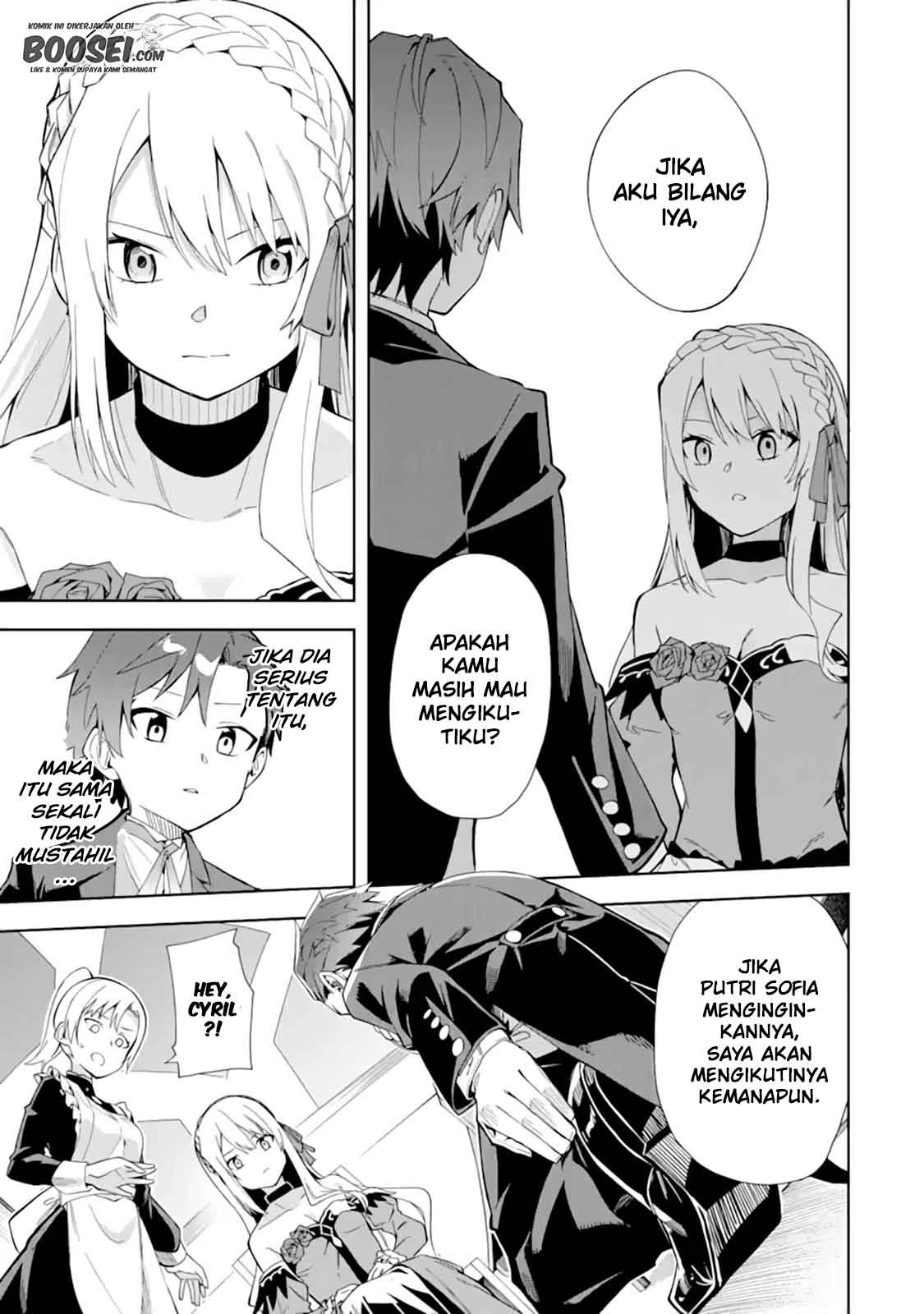 Halaman 30 — Akuyaku Reijou no Shitsuji-sama: Hametsu Flag wa Ore ga Tsubusasete Itadakimasu Chapter 9