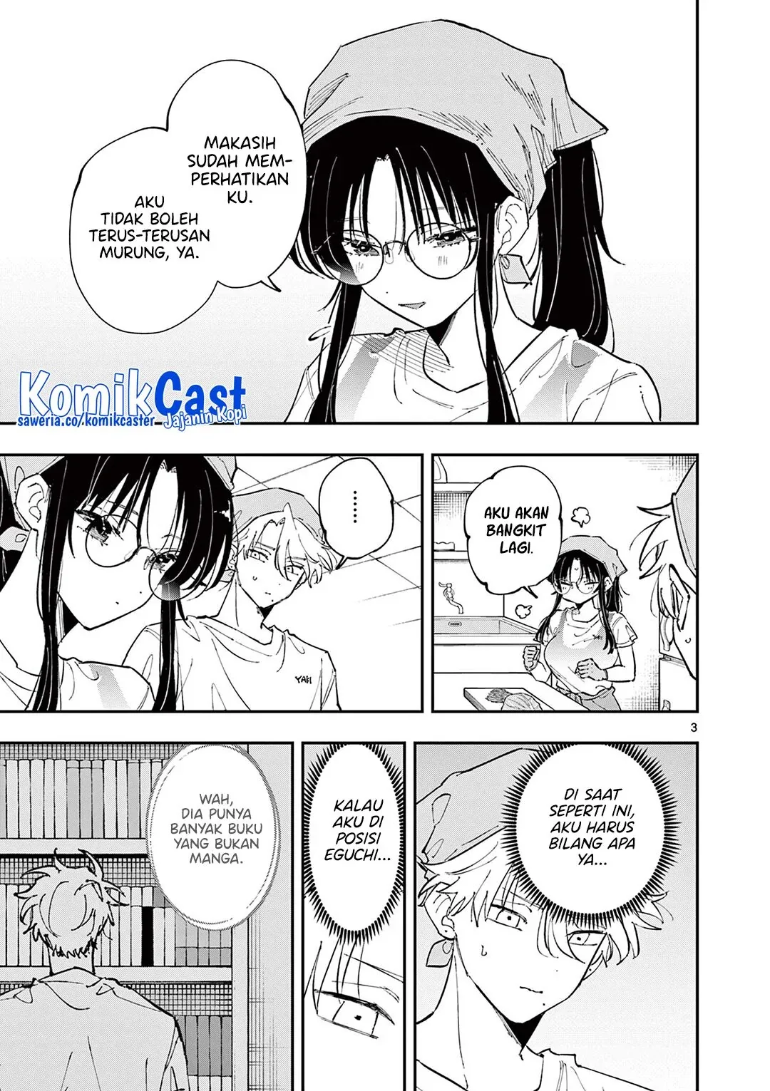 Halaman 4 — Tonari no Seki no Yatsu ga Souiu Me de Mitekuru Chapter 55
