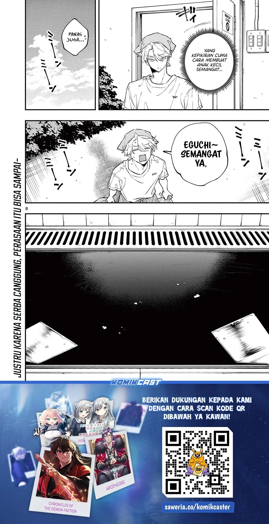 Halaman 9 — Tonari no Seki no Yatsu ga Souiu Me de Mitekuru Chapter 55