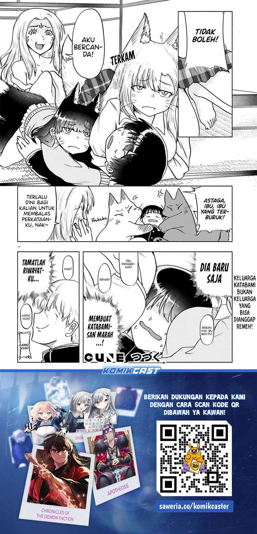 Halaman 13 — Okitsune Gal no Katabami-san Chapter 15