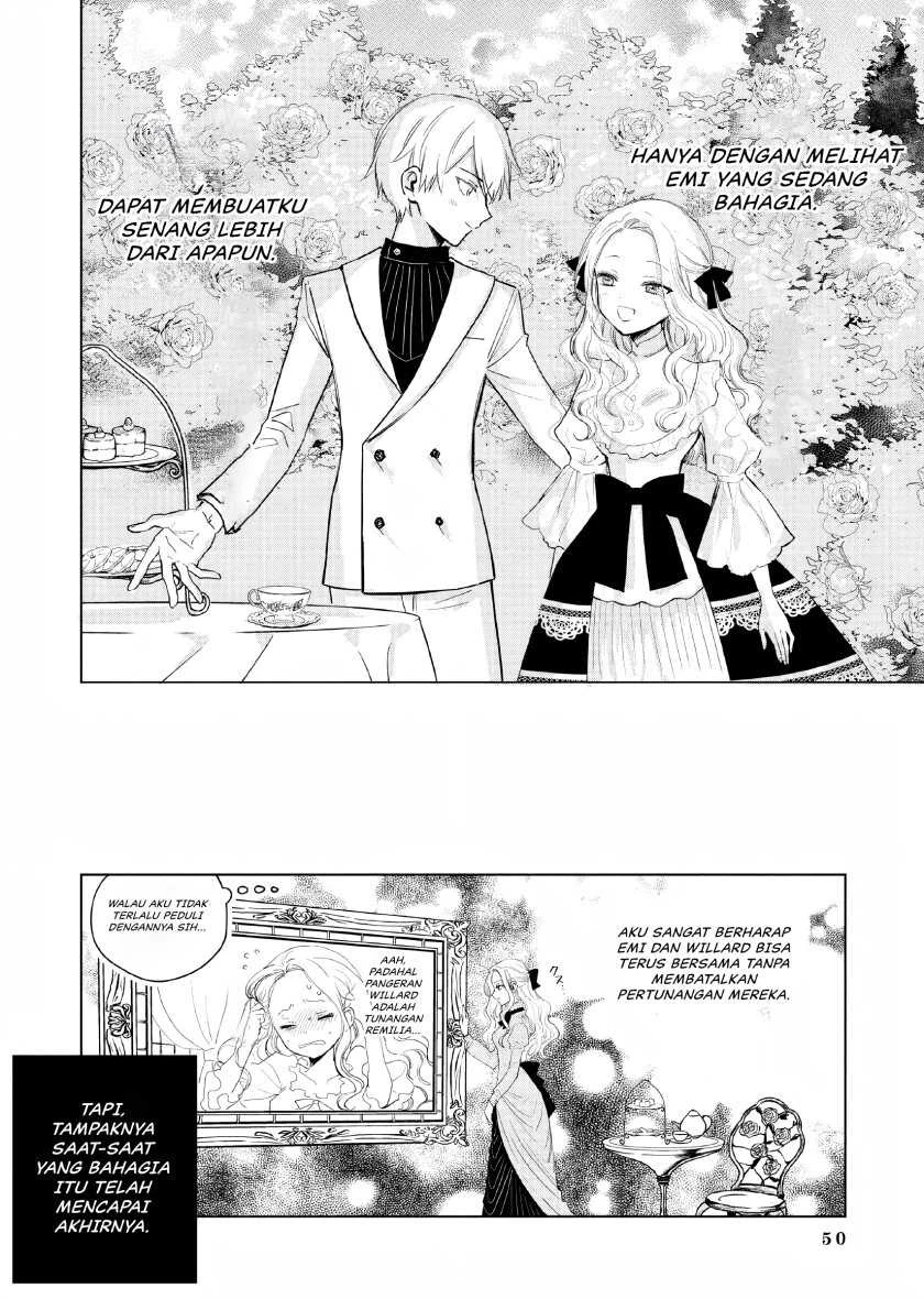 Halaman 45 — Akuyaku Reijou no Naka no Hito: Danzai sareta Tenseisha no Tame Usotsuki Heroine ni Fukushuu Itashimasu Chapter 1