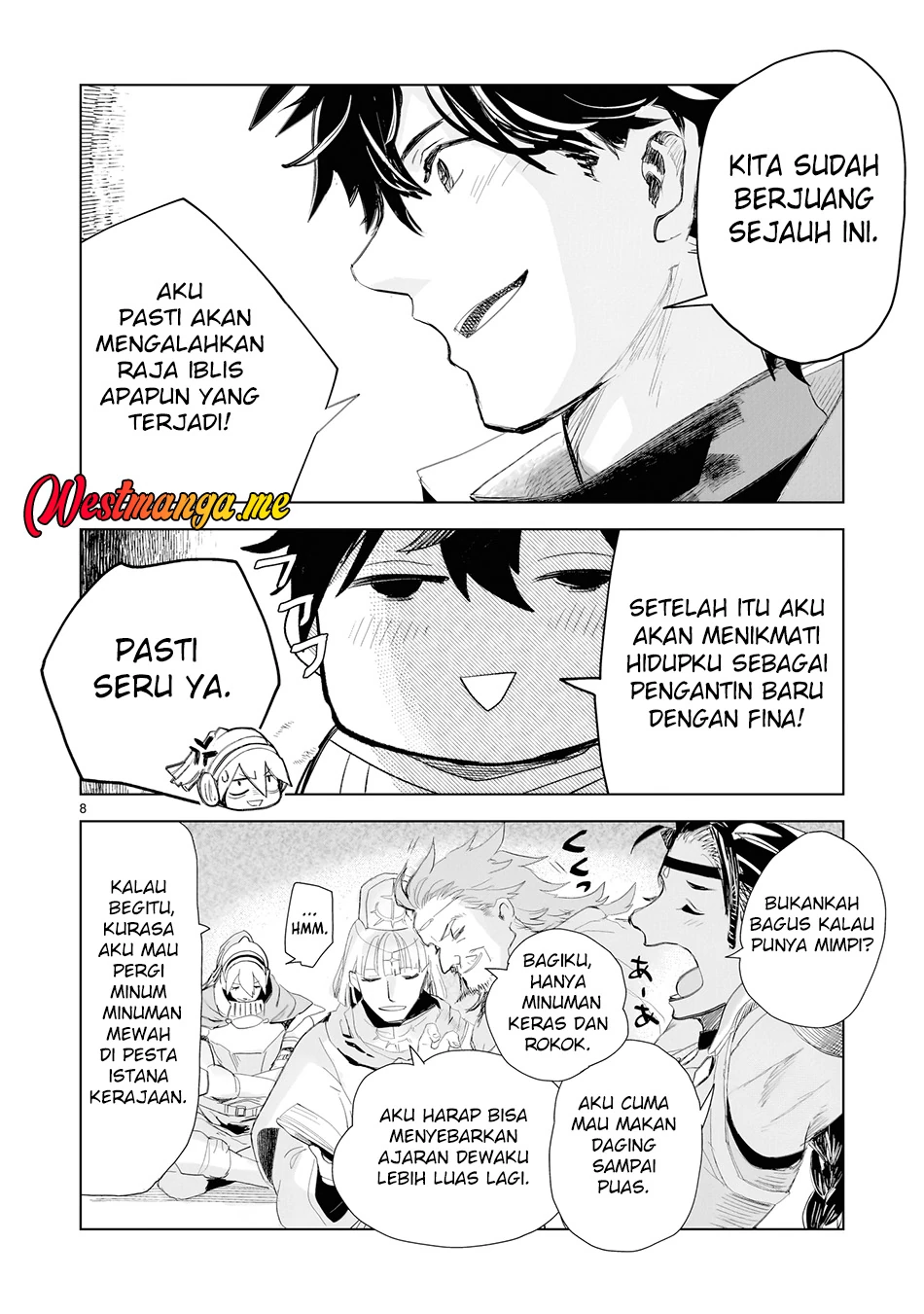 Halaman 4 — Elf-zuma to Hajimeru Yuukyuu no Tabi: Densetsu no Yuusha, Aisuru Elf to Tomo ni 100-nen Mae ni Sukutta Sekai wo Tabisuru Chapter 1