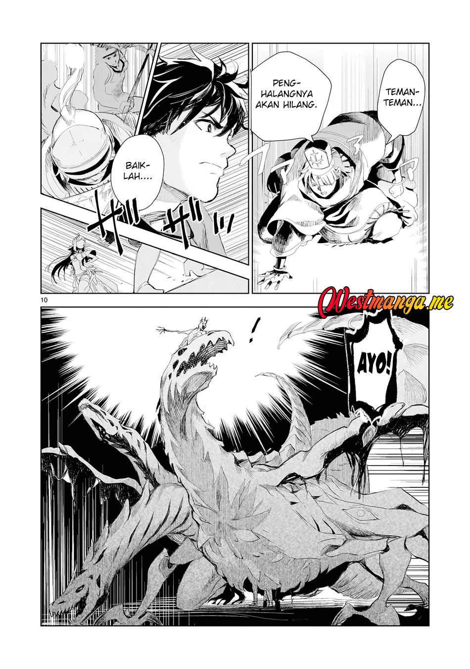 Halaman 6 — Elf-zuma to Hajimeru Yuukyuu no Tabi: Densetsu no Yuusha, Aisuru Elf to Tomo ni 100-nen Mae ni Sukutta Sekai wo Tabisuru Chapter 1
