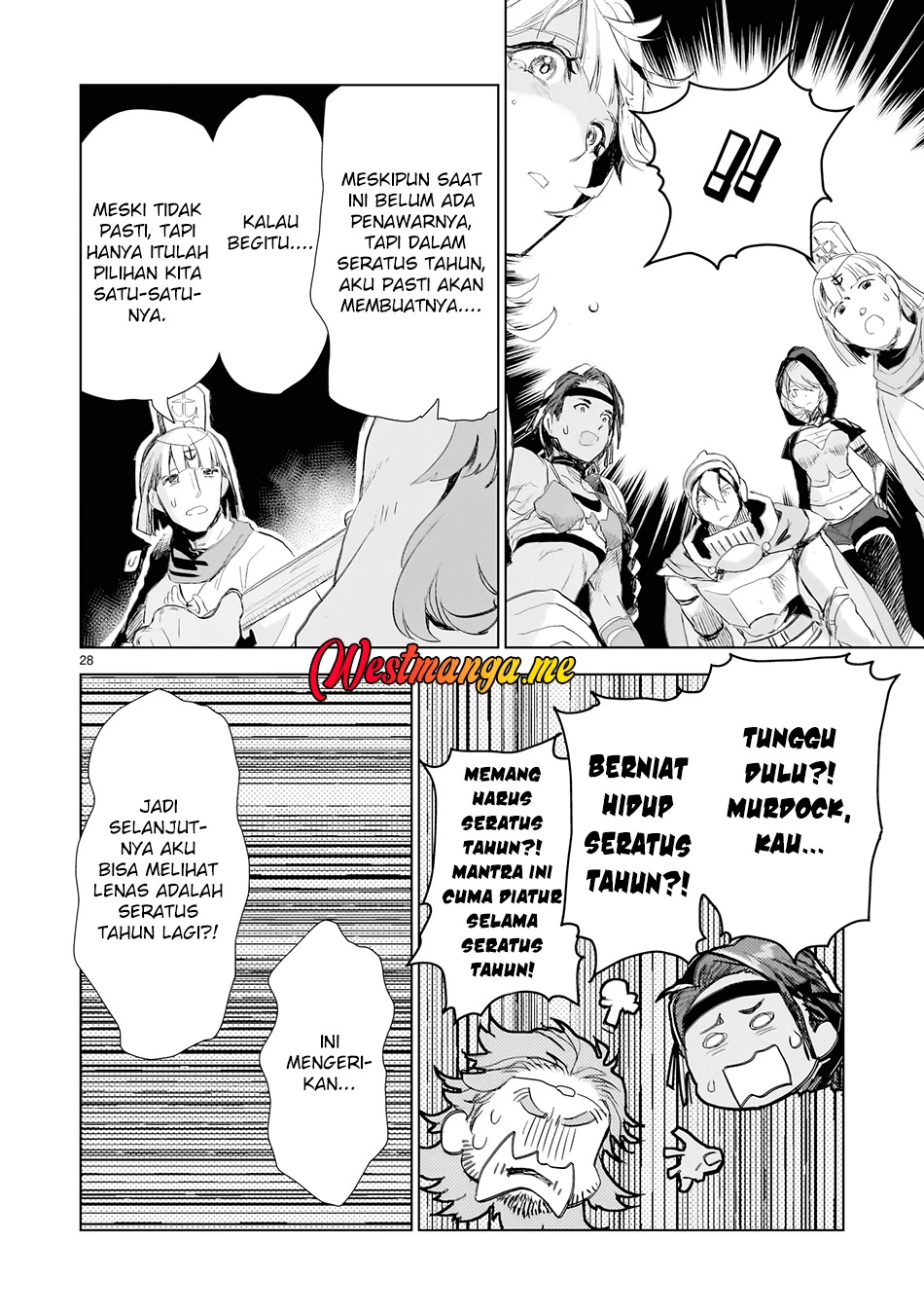 Halaman 21 — Elf-zuma to Hajimeru Yuukyuu no Tabi: Densetsu no Yuusha, Aisuru Elf to Tomo ni 100-nen Mae ni Sukutta Sekai wo Tabisuru Chapter 1