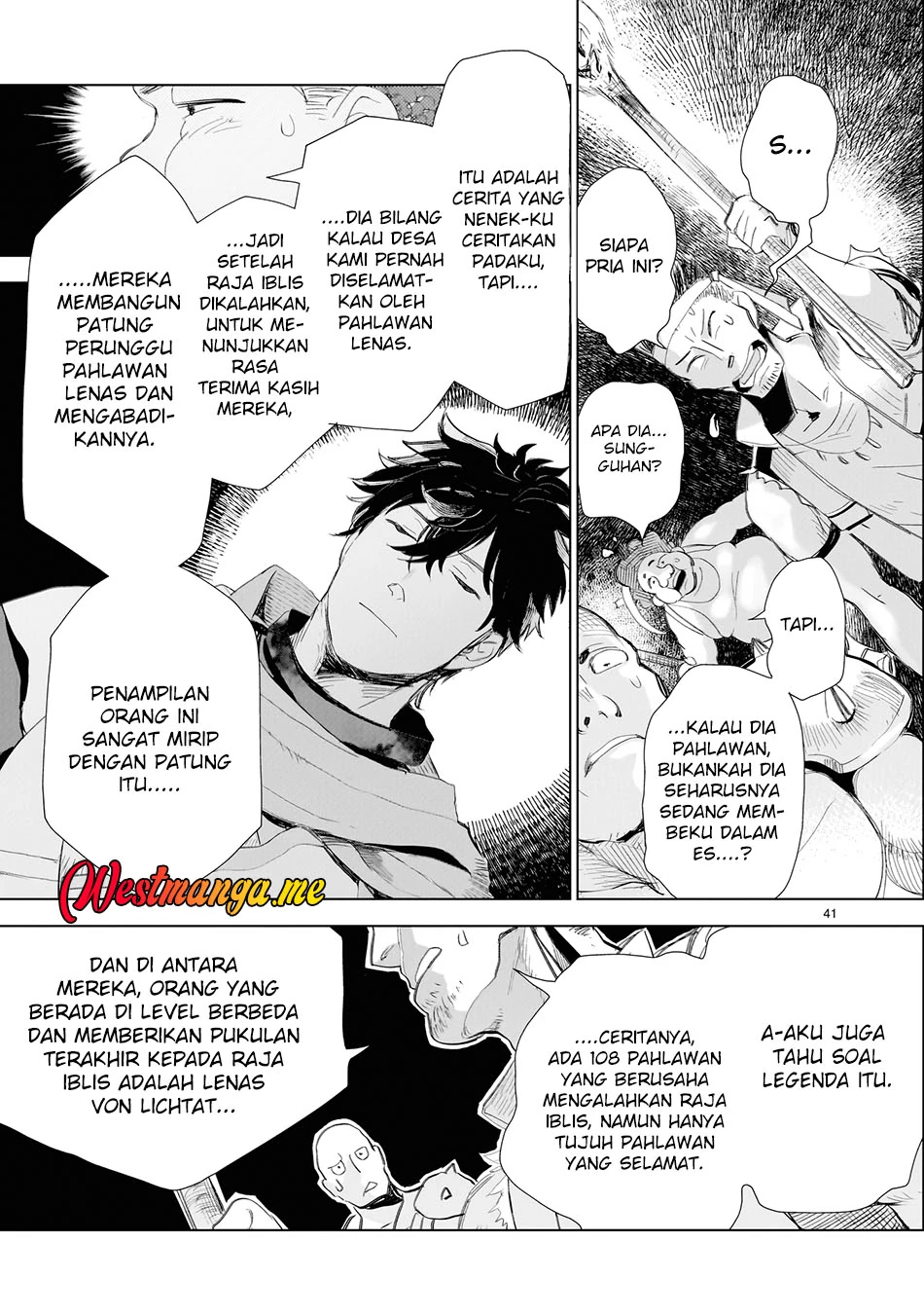 Halaman 32 — Elf-zuma to Hajimeru Yuukyuu no Tabi: Densetsu no Yuusha, Aisuru Elf to Tomo ni 100-nen Mae ni Sukutta Sekai wo Tabisuru Chapter 1
