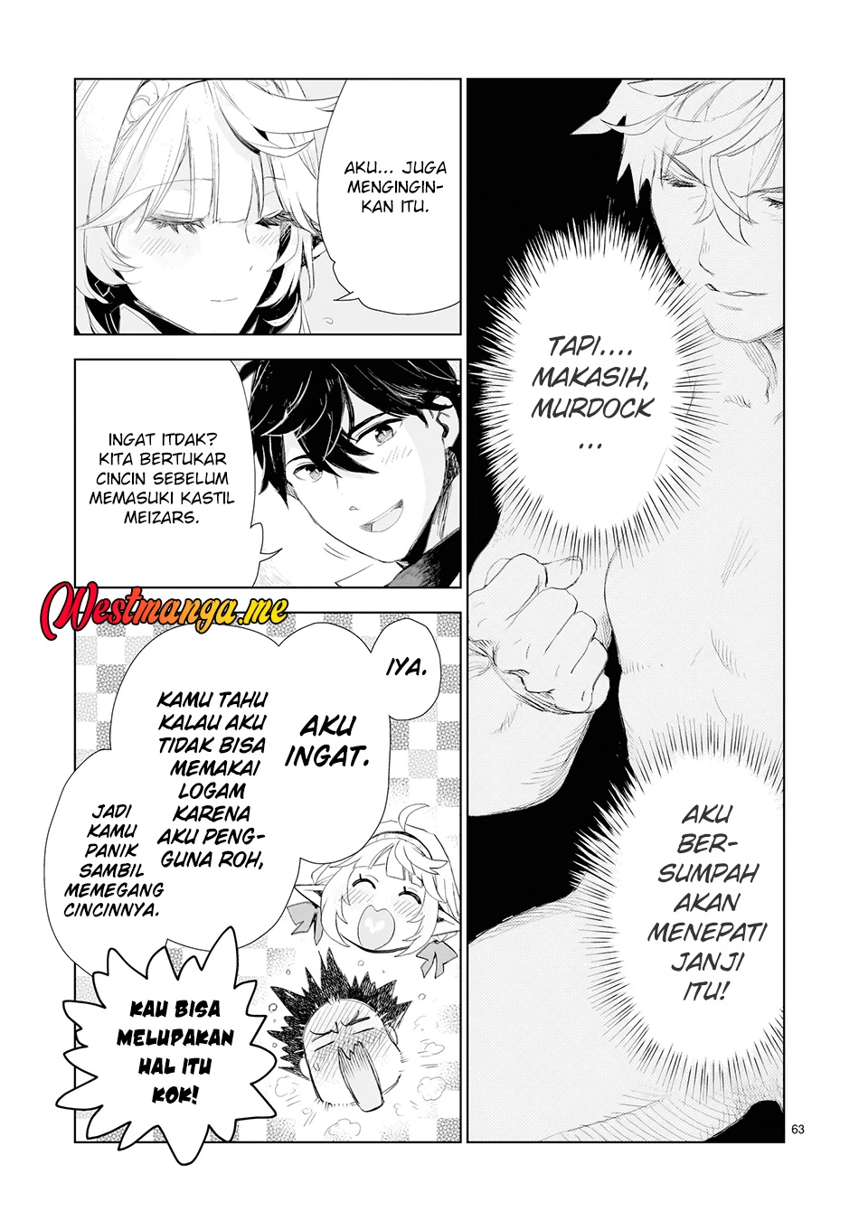 Halaman 52 — Elf-zuma to Hajimeru Yuukyuu no Tabi: Densetsu no Yuusha, Aisuru Elf to Tomo ni 100-nen Mae ni Sukutta Sekai wo Tabisuru Chapter 1
