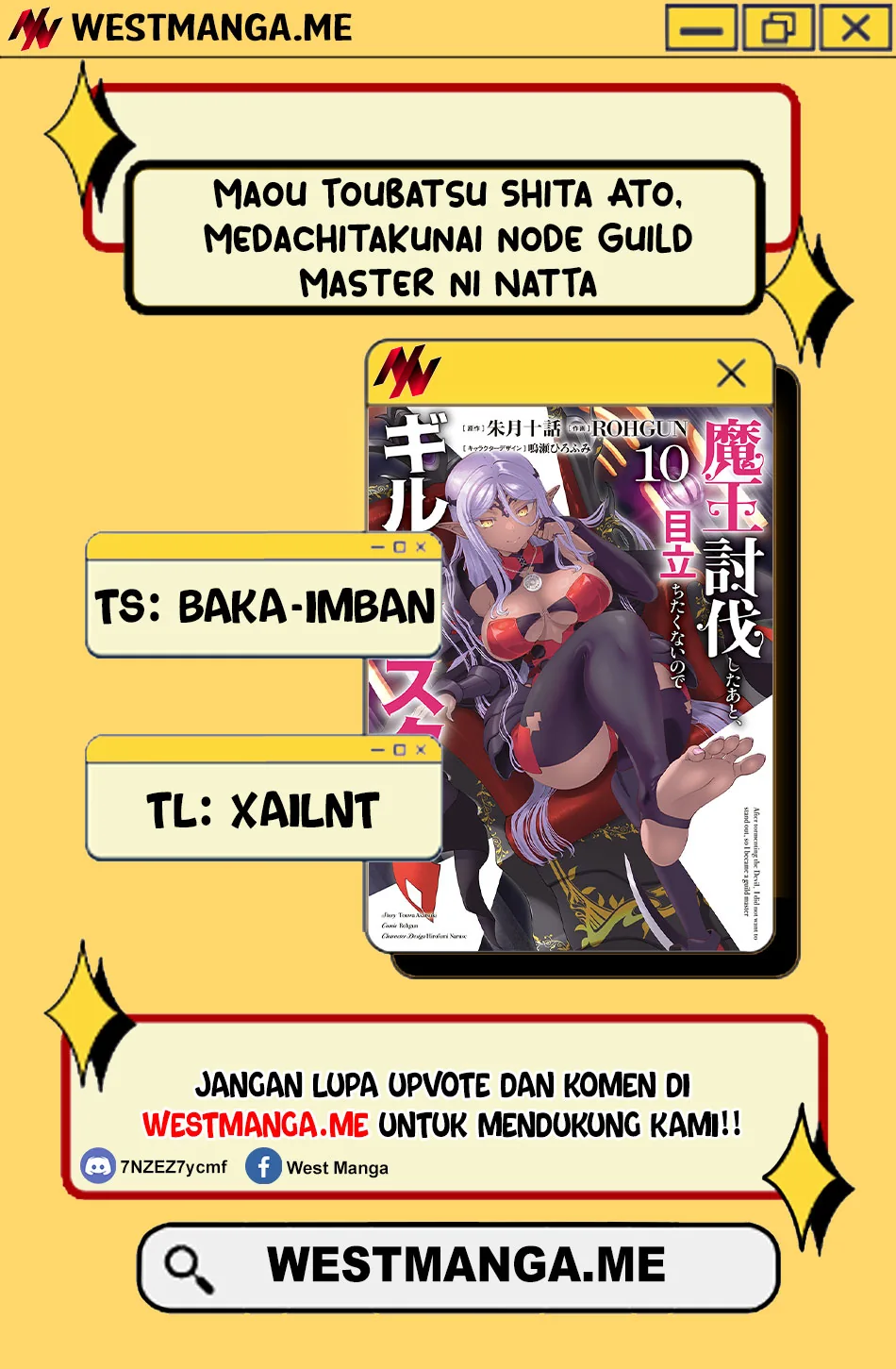 Halaman 3 — Maou Toubatsu shita Ato, Medachitakunai node Guild Master ni Natta Chapter 68