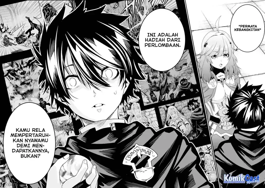 Halaman 9 — Ore ni wa Kono Kuragari ga Kokochi Yokatta: Zetsubou kara Hajimaru Isekai Seikatsu, Kami no Kimagure de Kyousei Haishinchuu Chapter 33