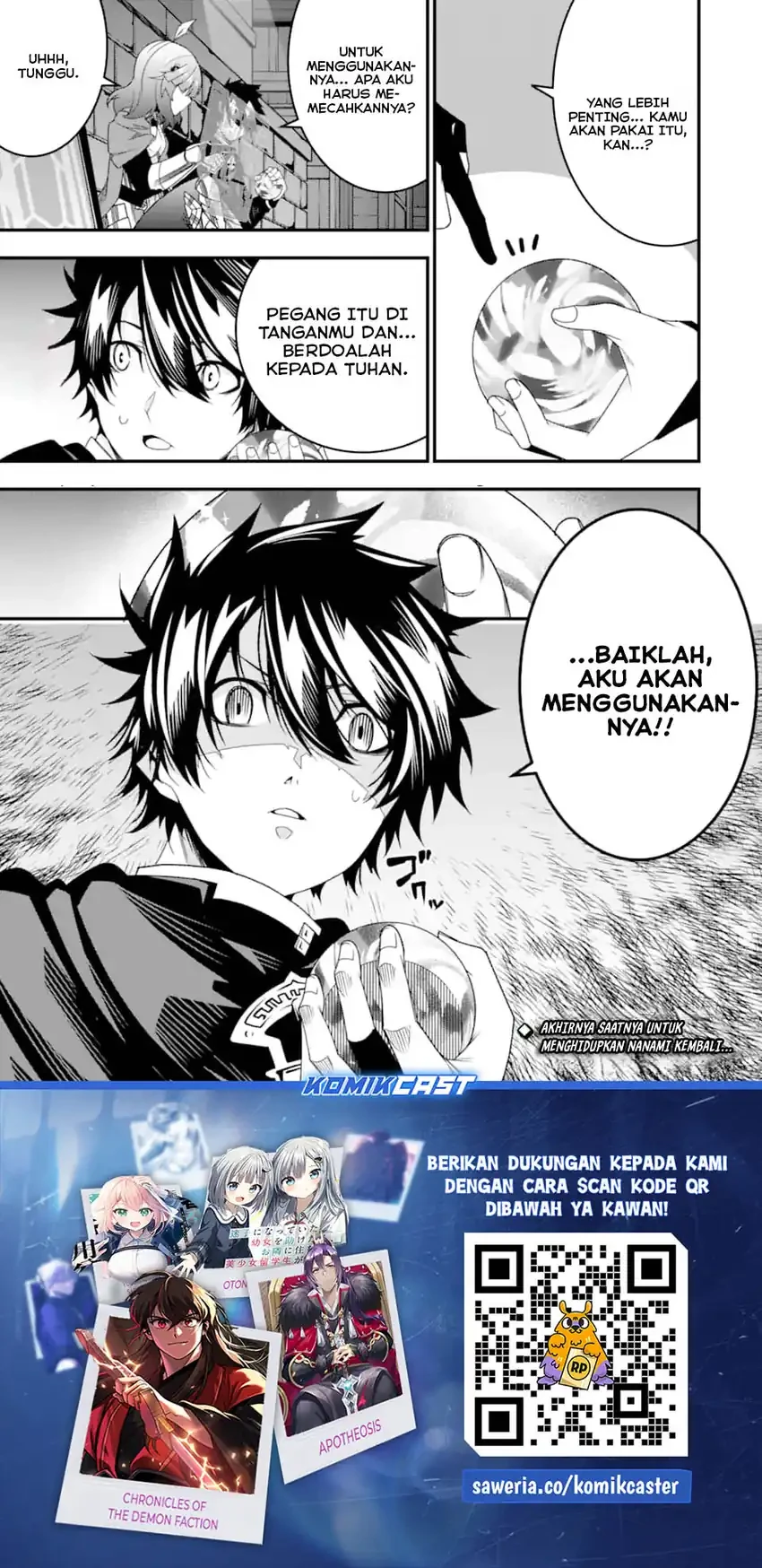 Halaman 23 — Ore ni wa Kono Kuragari ga Kokochi Yokatta: Zetsubou kara Hajimaru Isekai Seikatsu, Kami no Kimagure de Kyousei Haishinchuu Chapter 33