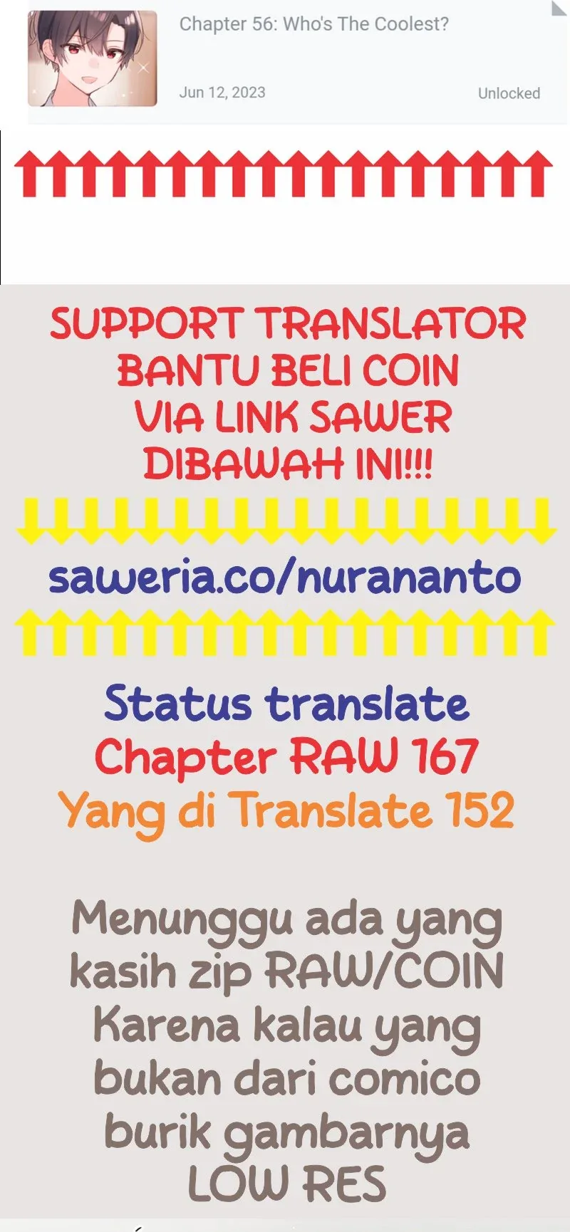 Halaman 44 — Waka-chan Is Flirty Again Chapter 155