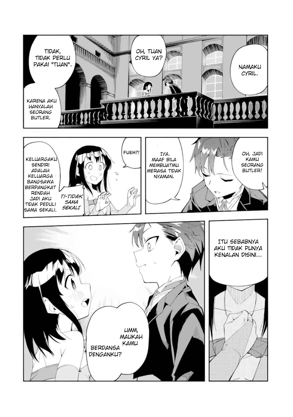 Halaman 4 — Akuyaku Reijou no Shitsuji-sama: Hametsu Flag wa Ore ga Tsubusasete Itadakimasu Chapter 1.2