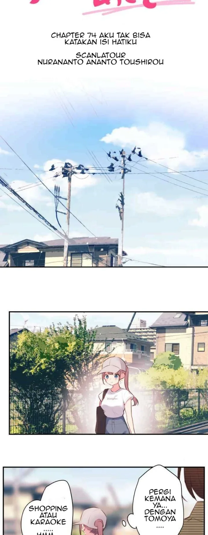 Halaman 4 — Waka-chan Is Flirty Again Chapter 74