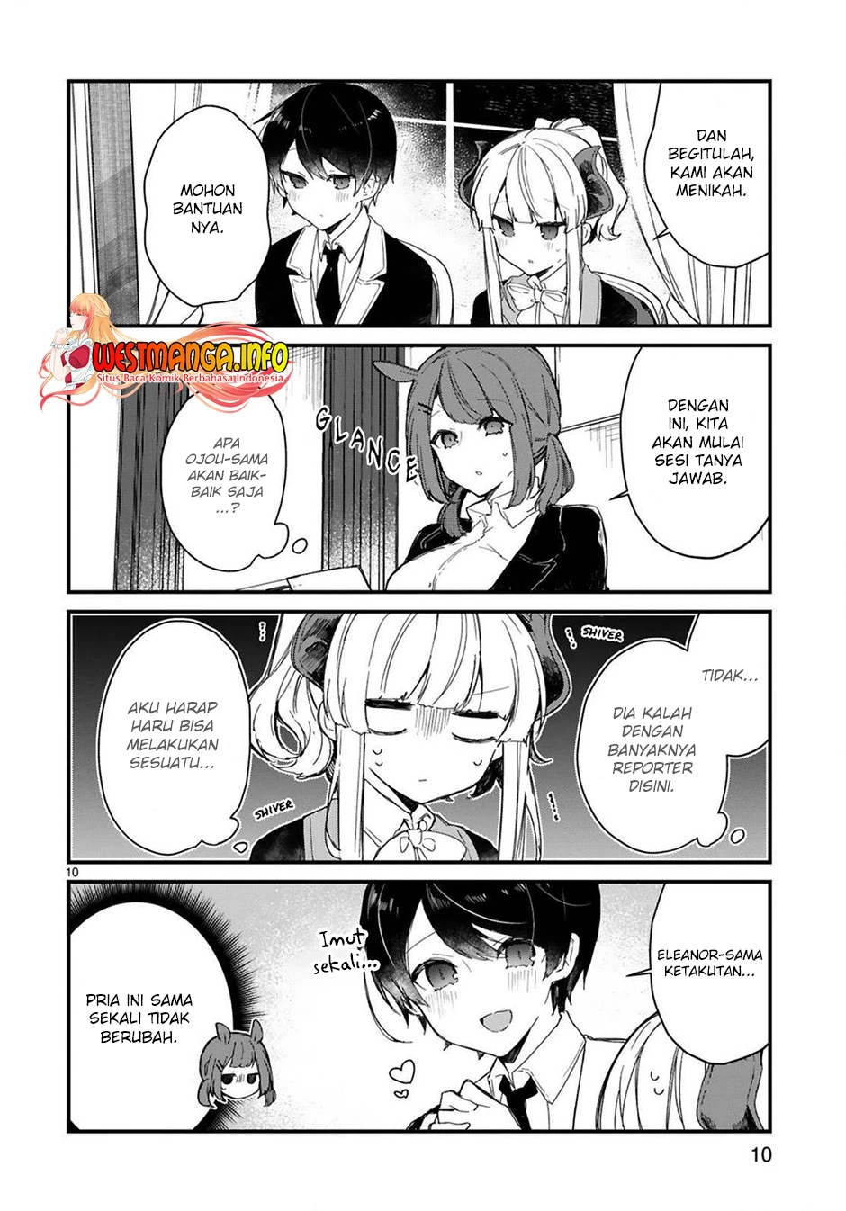 Halaman 10 — Maou-sama to Kekkon shitai Chapter 16