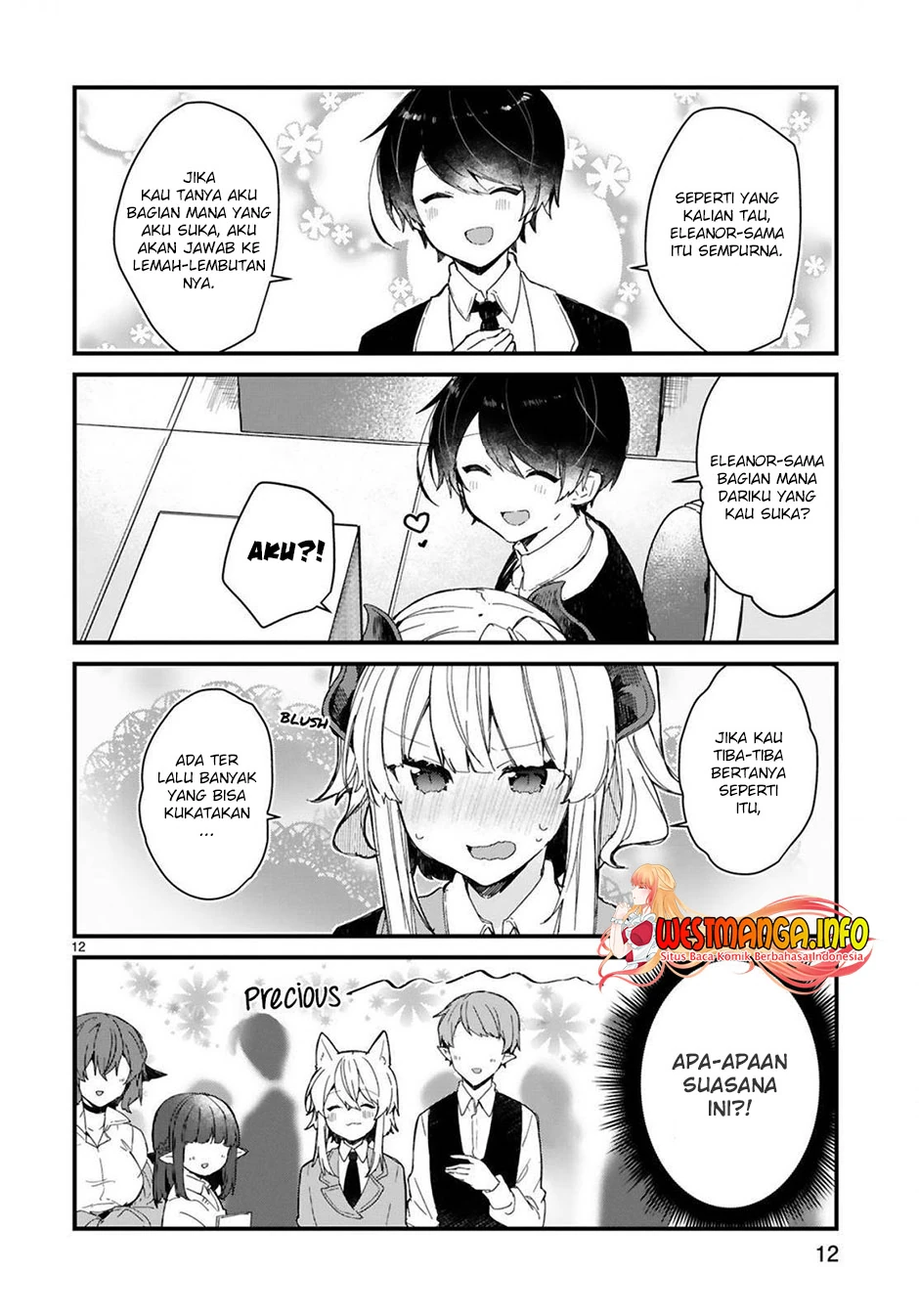 Halaman 12 — Maou-sama to Kekkon shitai Chapter 16