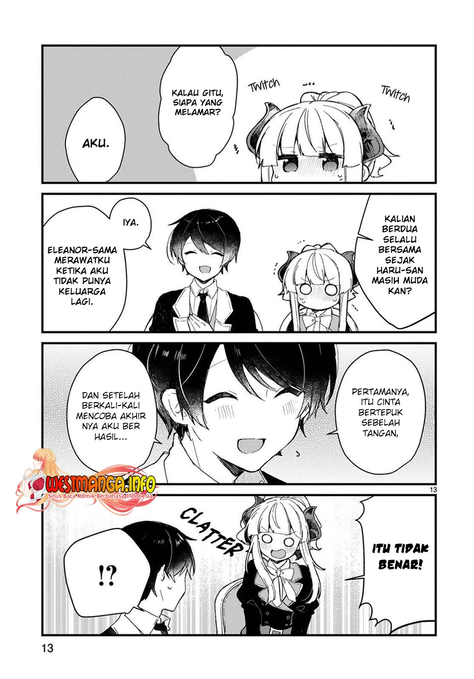 Halaman 13 — Maou-sama to Kekkon shitai Chapter 16