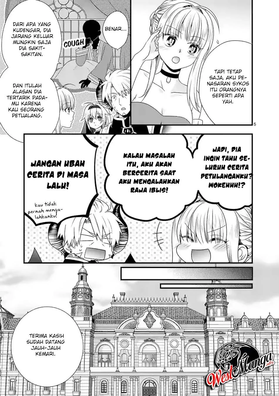 Halaman 5 — Maou desu. Onna Yuusha no Hahaoya to Saikon shita node, Onna Yuusha ga Giri no Musume ni Narimashita. @comic Chapter 39